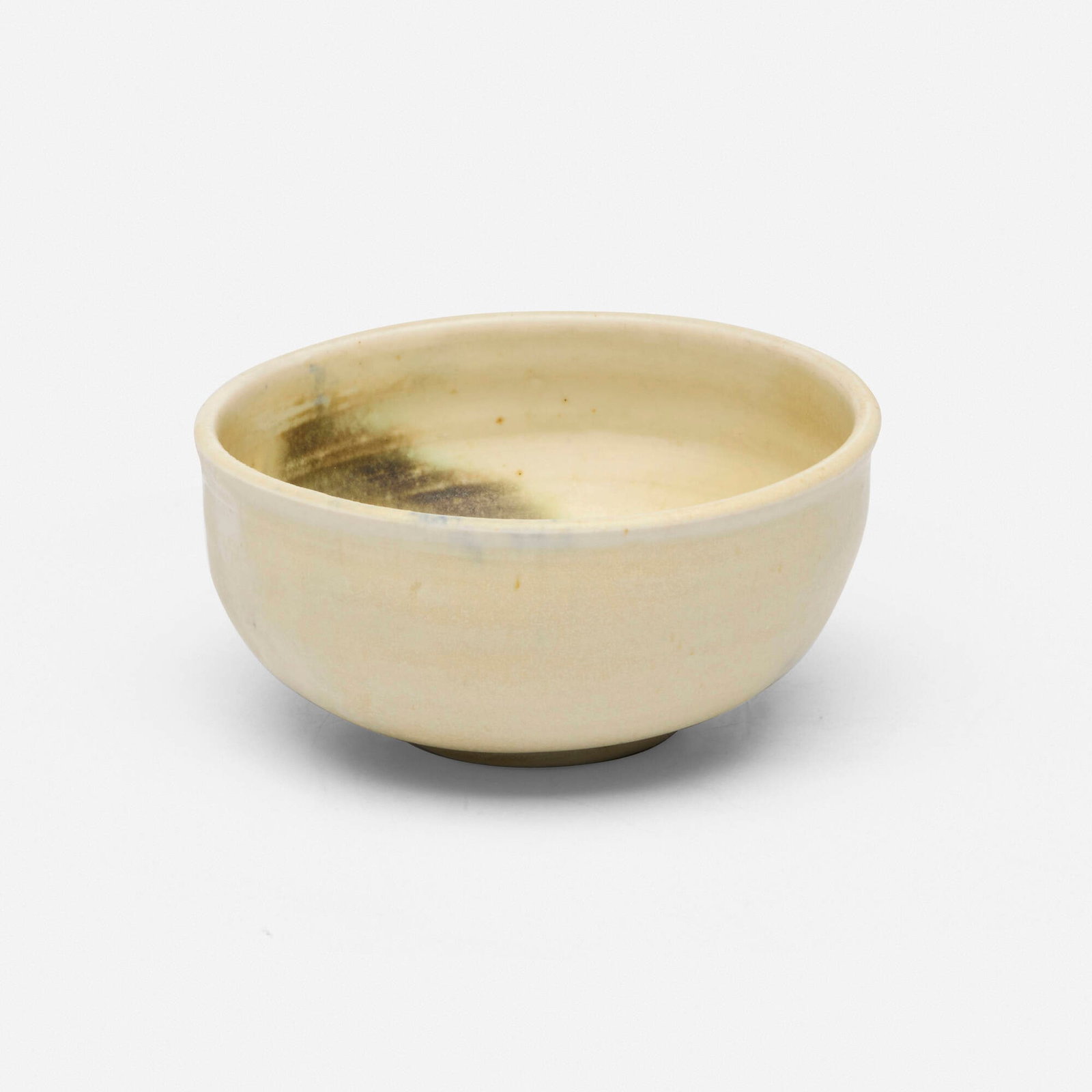 Toshiko Takaezu, Tea bowl: Toshiko Takaezu Tea bowl c. 1990glazed porcelain 2.375 h x 4.75 w x 4.625 d in (6 x 12 x 12 cm) Incised signature to underside 'TT'. Provenance: Private Collection, Cal