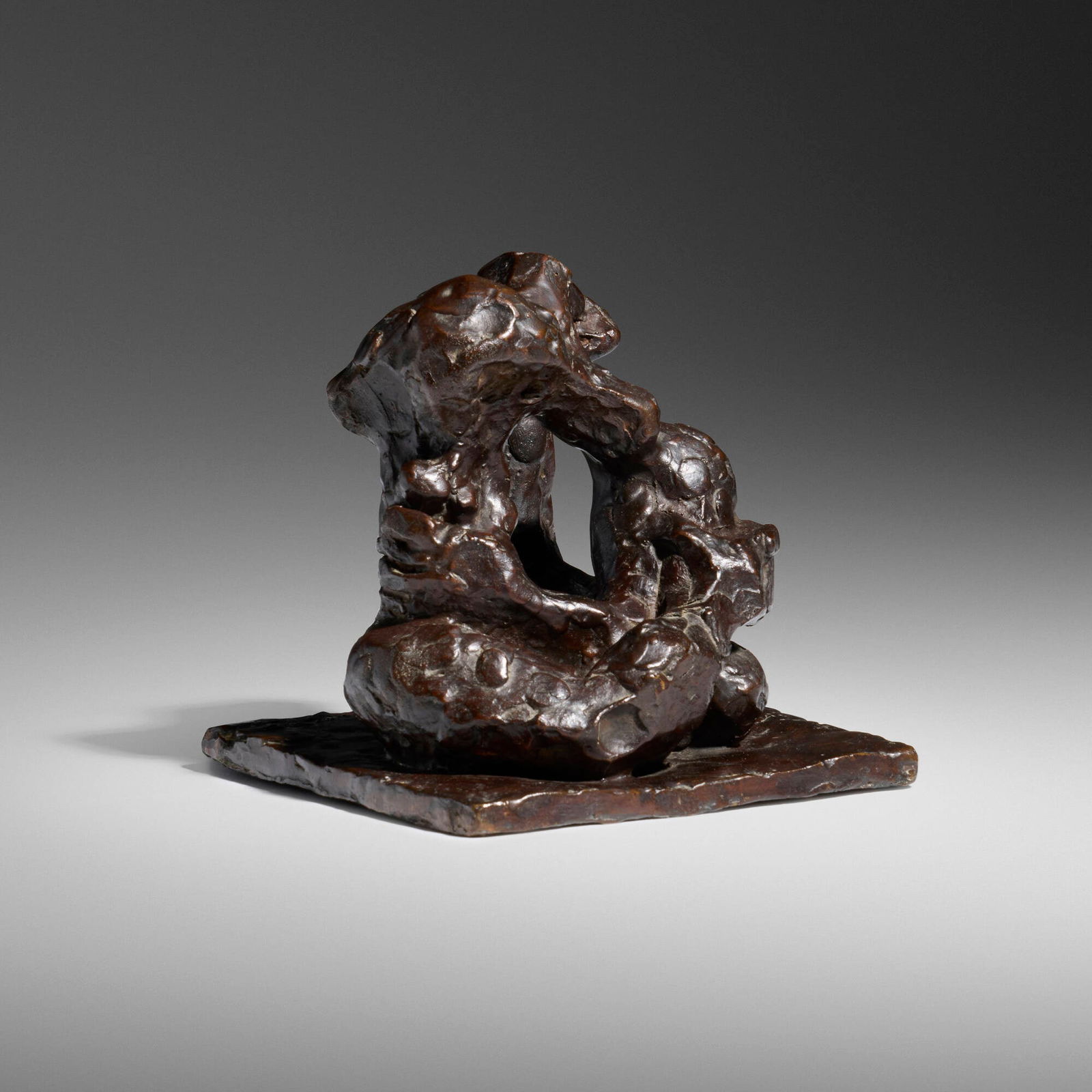 Jacques Lipchitz, Head and Crossed Arms: Jacques Lipchitz Head and Crossed Arms 1932bronze 6 h x 6 w x 6 d in (15 x 15 x 15 cm) Signed and numbered to lower edge '3/7 Lipchitz' with foundry stamp and artist's thumbprint. This work is