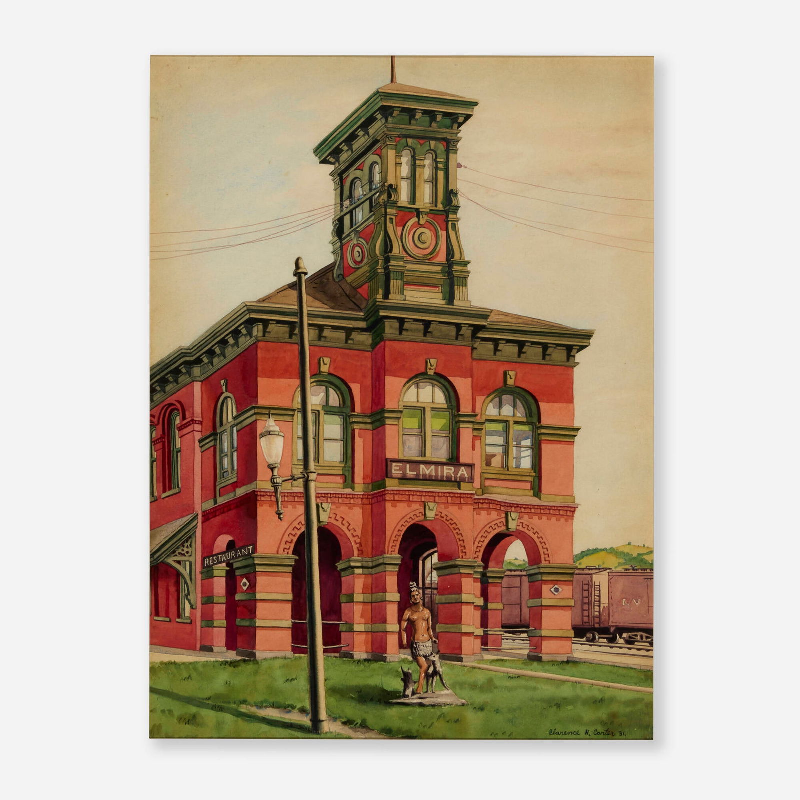 Clarence Holbrook Carter, Eerie Station, Elmira (1 of 4)