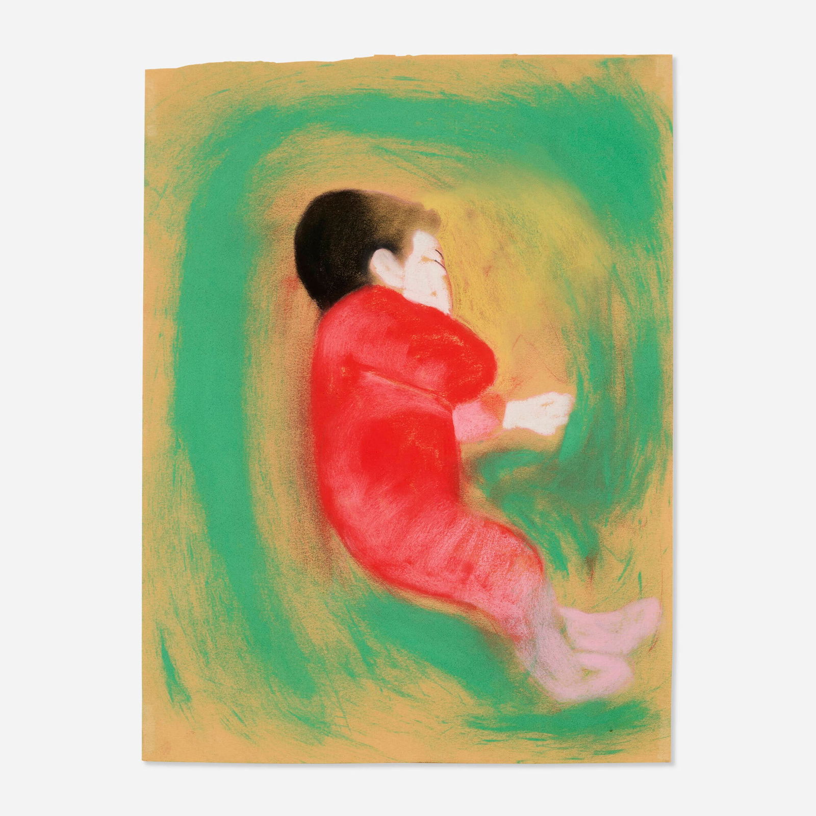 Francesco Clemente, Son: Francesco Clemente Son 1982pastel on paper 24 h x 17.75 w in (61 x 45 cm) Provenance: Collection of Lord and Lady Dufferin, London | Anthony D'Offay, London | Sperone Westwate