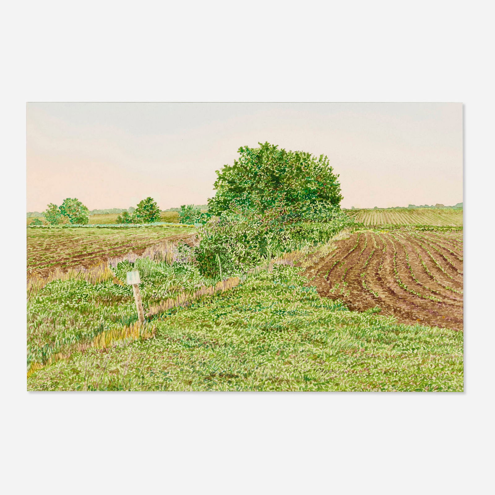 Harold Gregor, Plowed Field, #20 (from the Illinois Landscape Series Two) (1 of 4)