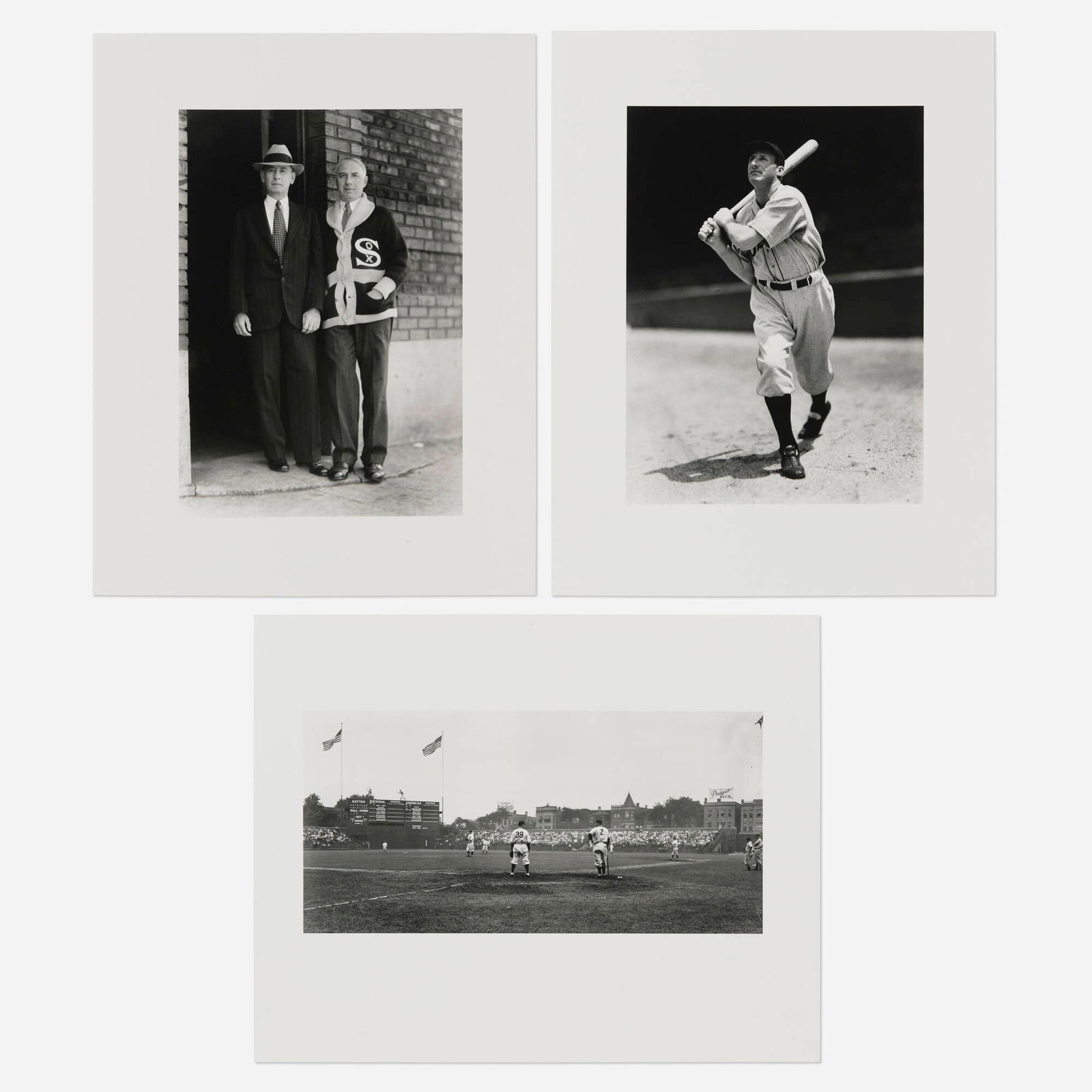 George Brace, Untitled (Chicago Sports) (three works) (1 of 1)
