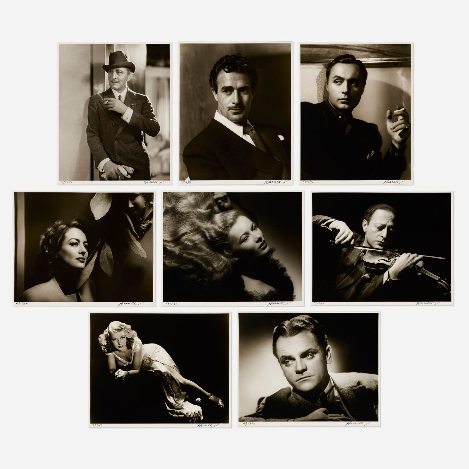 George Hurrell, Hurrell Portfolio III: George Hurrell Hurrell Portfolio III 1938 / printed 1979gelatin silver print image (each): 19 h x 15.5 w in (48 x 39 cm) sheet (each): 20 h x 16 w in (51 x 41 cm) Portfolio includes portrai