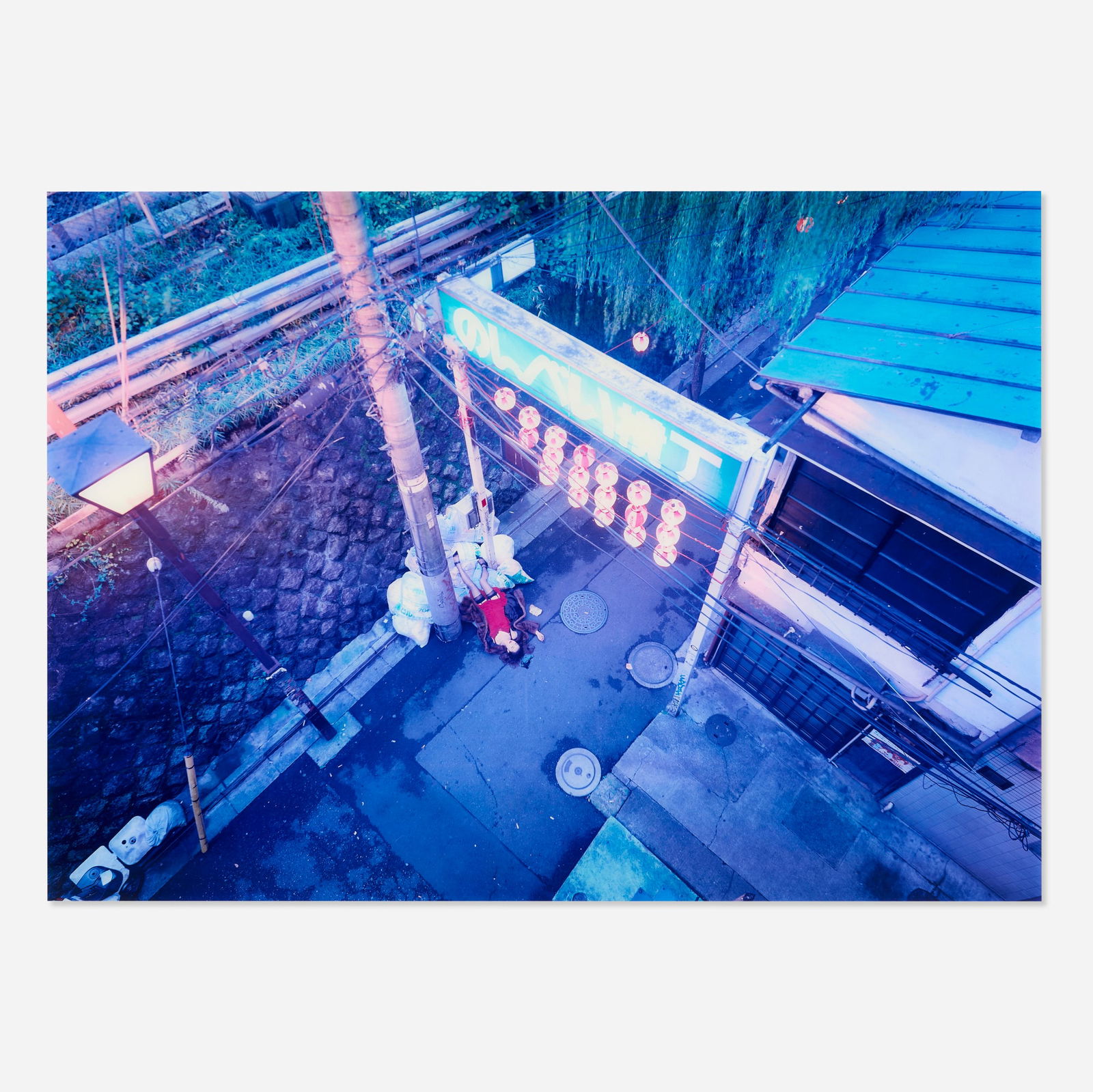 Izima Kaoru, Hasegawa Kyoko Wears Yves Saint Laurent: Izima Kaoru Hasegawa Kyoko Wears Yves Saint Laurent 2003C-print face-mounted to acrylic image: 58.5 h x 82.5 w in (149 x 210 cm) sight: 68.5 h x 92 w in (174 x 234 cm) This wor