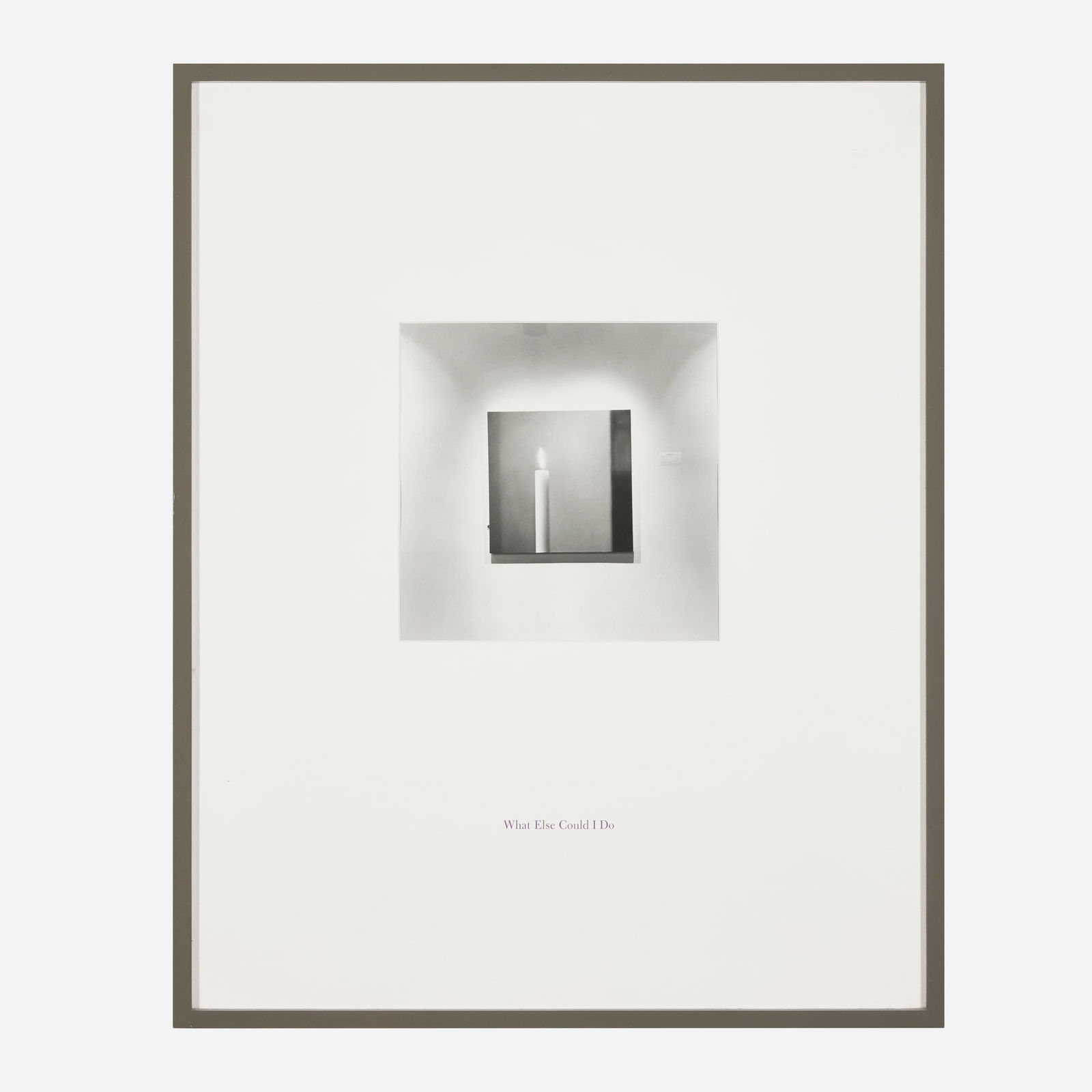 Louise Lawler, What Else Could I Do (1 of 2)