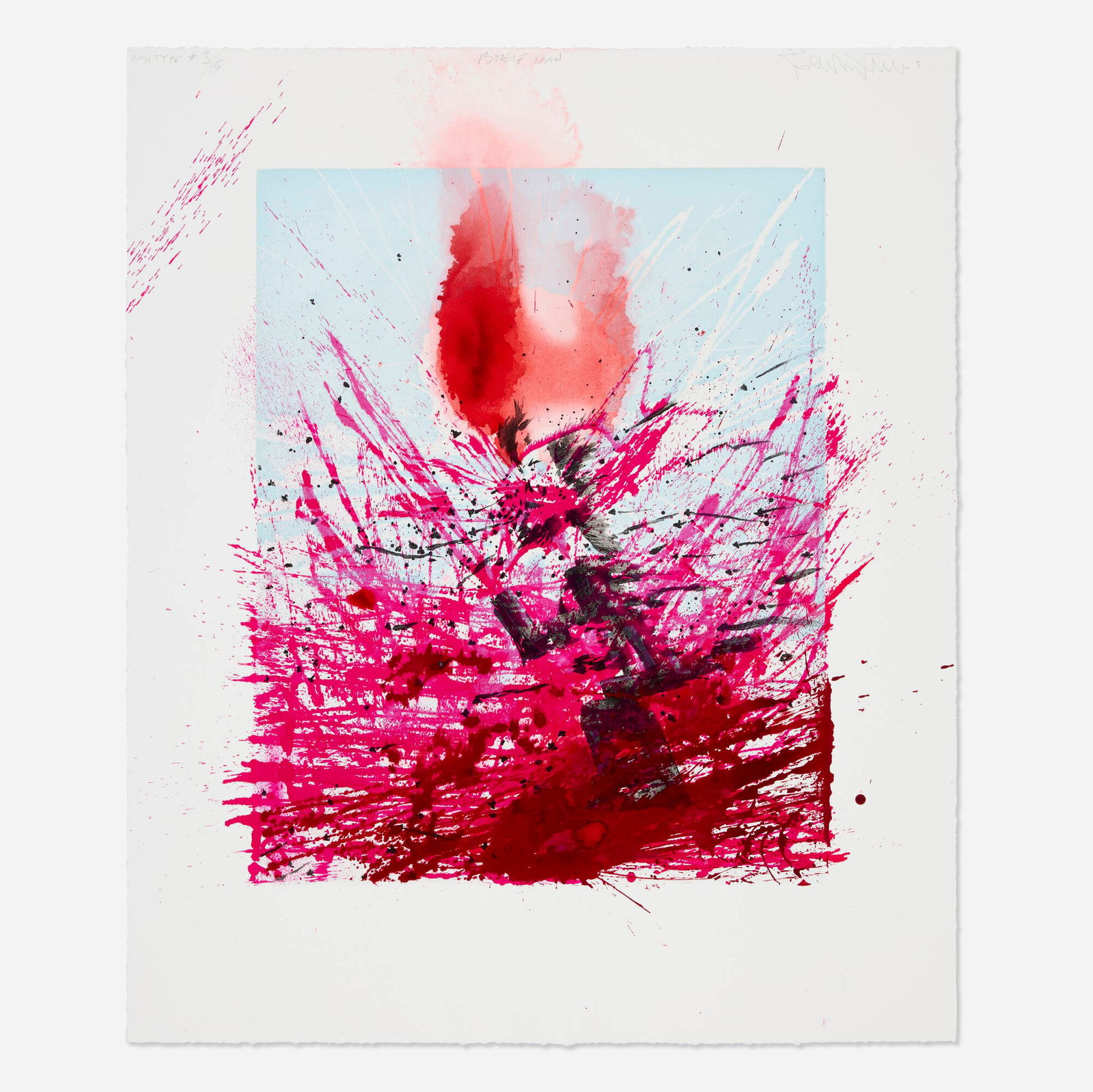 Barnaby Furnas, Boogie Man: Barnaby Furnas Boogie Man 2006etching and aquatint in colors with monoprint 24.875 h x 20.75 w in (63 x 53 cm) Signed, titled, numbered and inscribed to upper edge 'Mntype #3/15 Boogie Man Bar