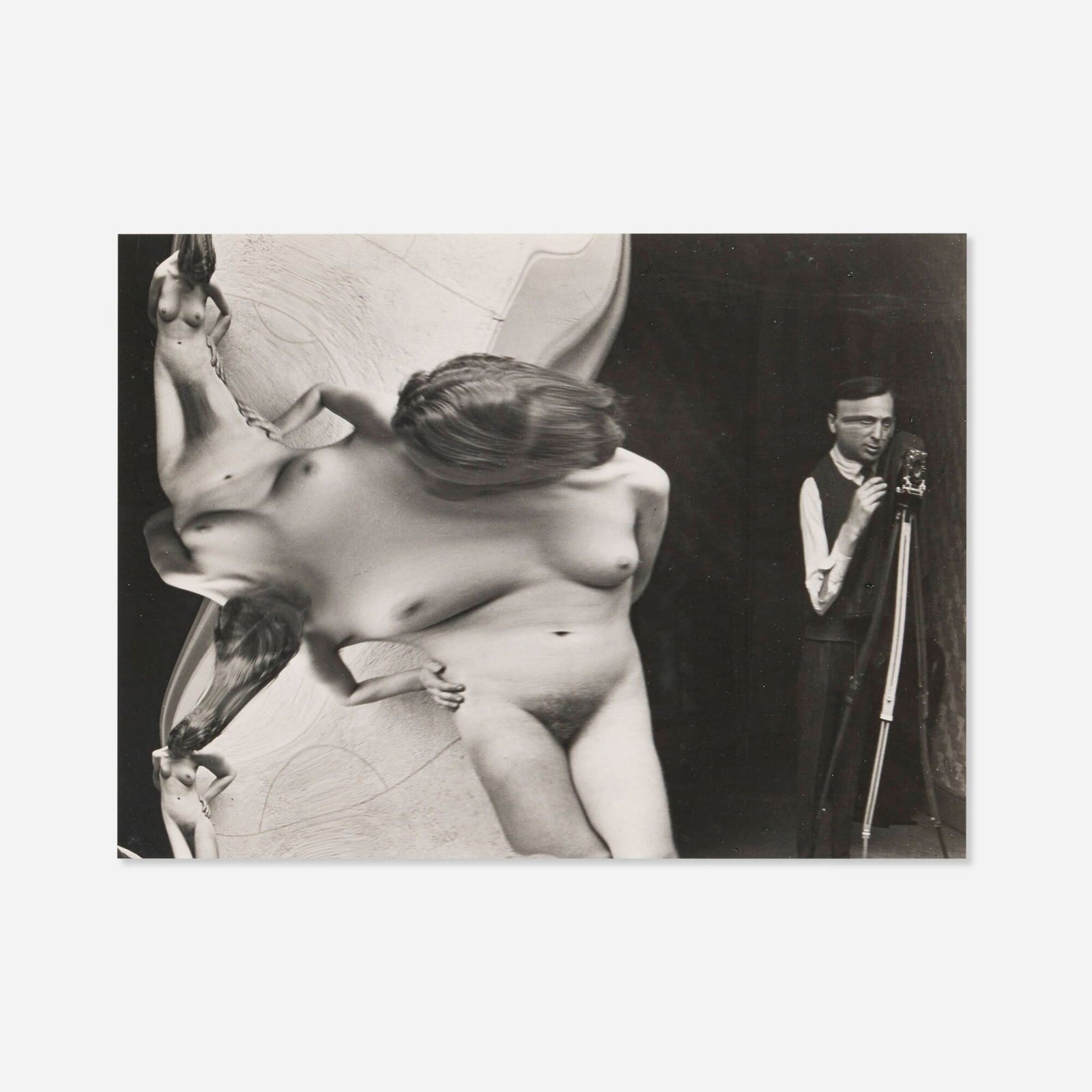 Andre Kertesz, Distortion #91 with Self Portrait: Andre Kertesz Distortion #91 with Self Portrait 1933 / printed c. 1950s-60sgelatin silver print image: 7.25 h x 9.75 w in (18 x 25 cm) sheet: 8 h x 10 w in (20 x 25 cm) Signed, titled, date