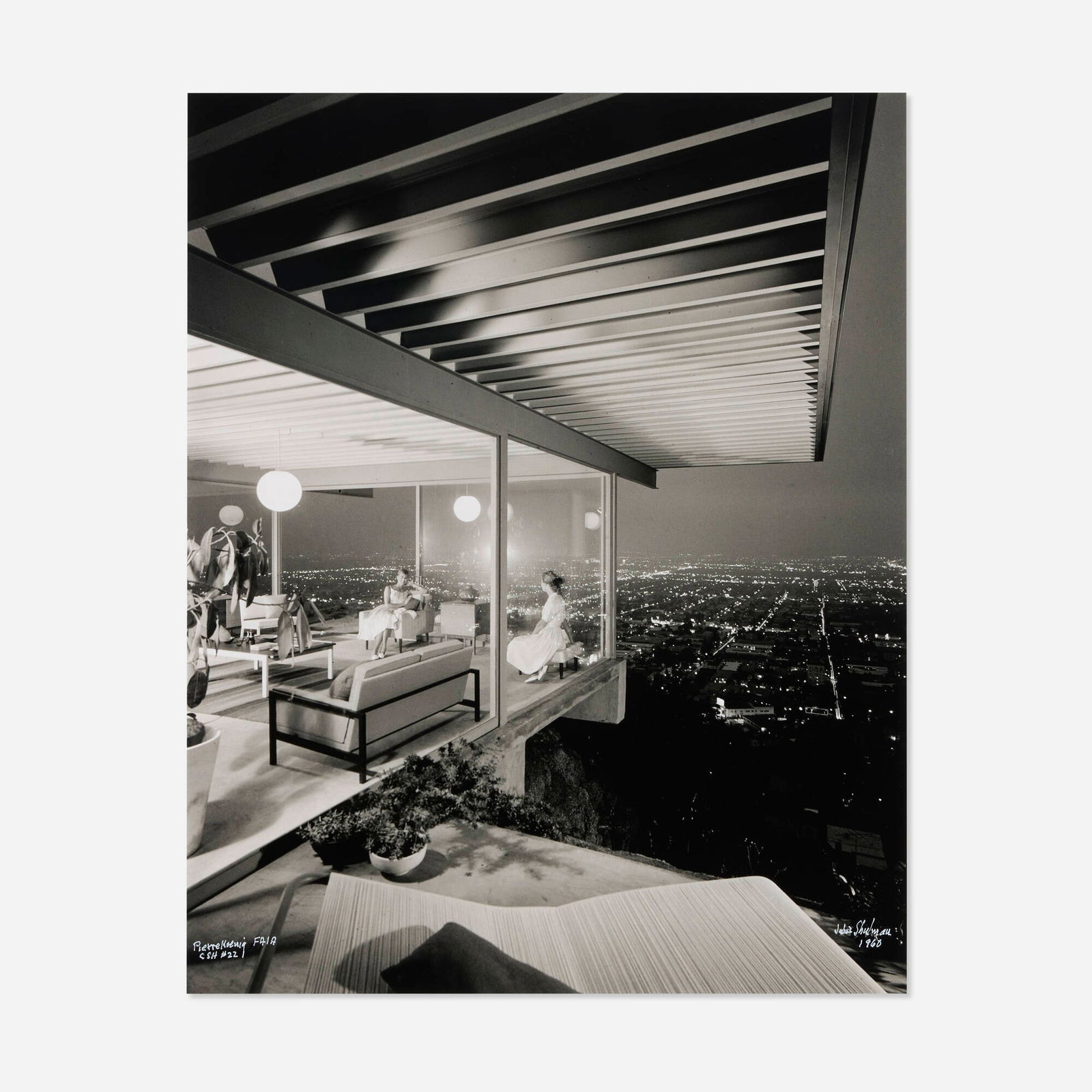 Julius Shulman, Case Study House #22 (Two Girls), Los Angeles, California (Pierre Koenig): Julius Shulman Case Study House #22 (Two Girls), Los Angeles, California (Pierre Koenig) 1968 / printed latergelatin silver print image: 20 h x 16 w in (51 x 41 cm) sheet: 24 h x 20 w in (61 x 51