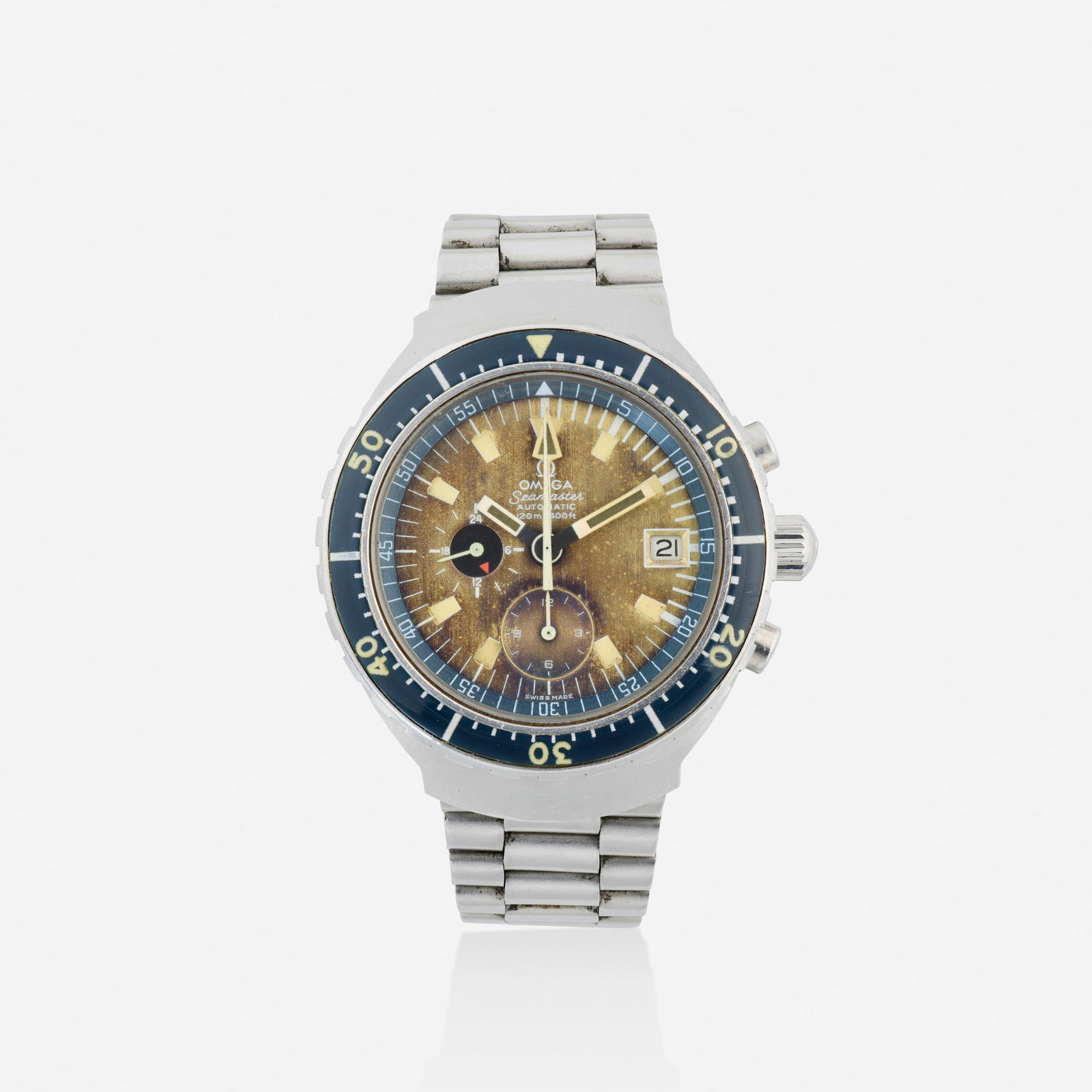 Omega, 'Big Blue Seamaster' stainless steel wristwatch, Ref. 176.004 (1 of 3)