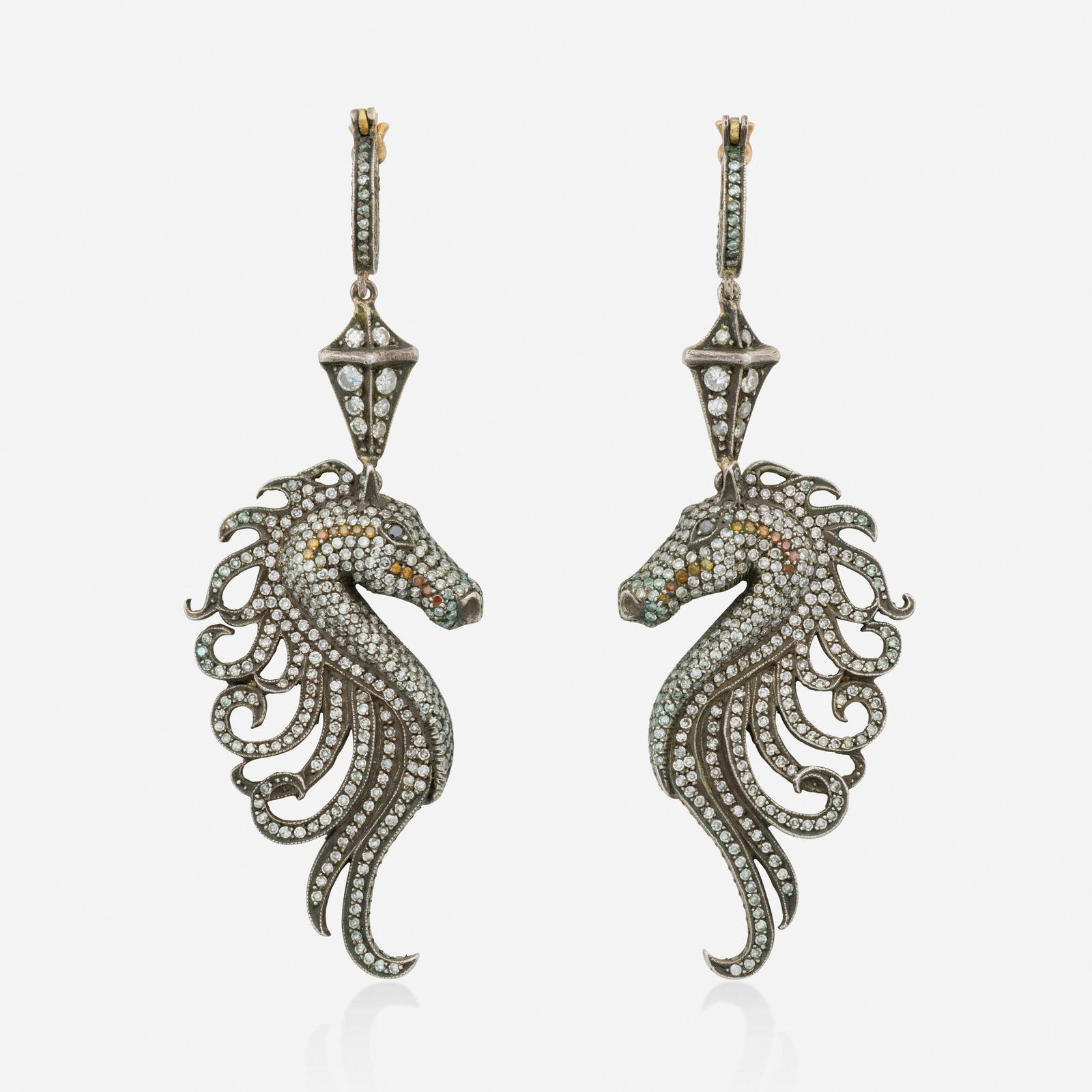 Sevan B?cakc?, Diamond, gold, and silver earrings (1 of 2)