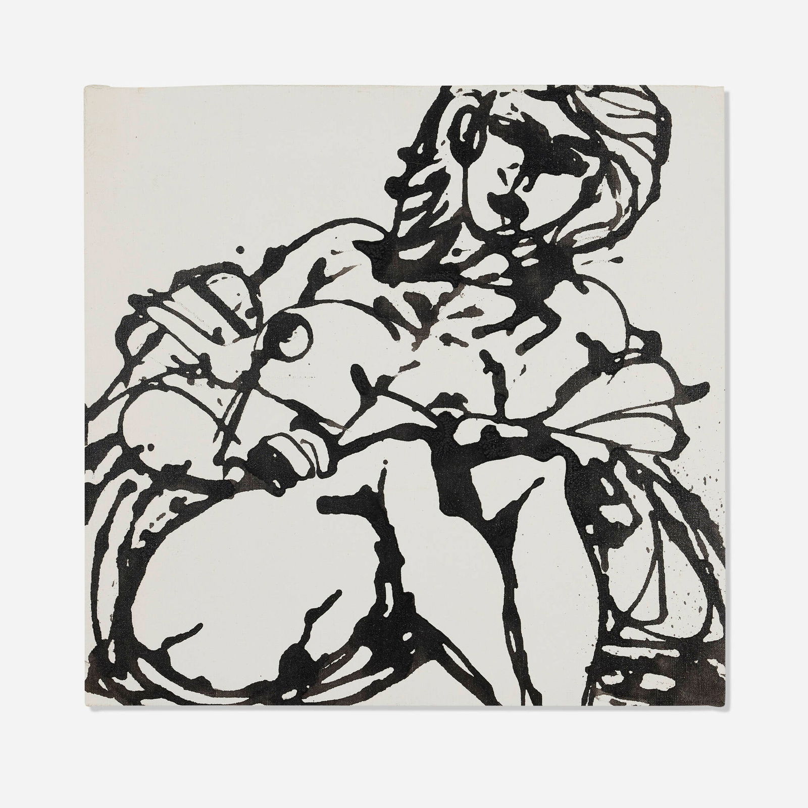 David Smith, Untitled: David Smith Untitled 1964enamel on canvas 24.5 h x 25.5 w in (62 x 65 cm) Estate stamp to verso. Provenance: Estate of the artist | Gagosian Gallery, New York | Private