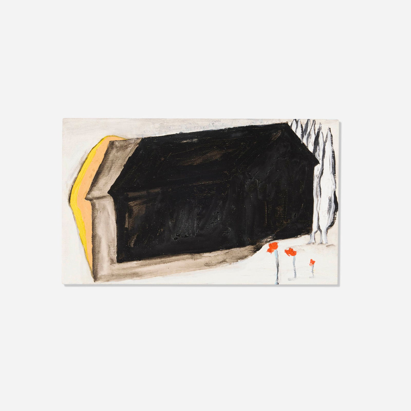 Enzo Cucchi, Untitled: Enzo Cucchi Untitled Signed and dated to verso '2008 Enzo Cucchi'. Provenance: The Artist | Private Collection This work will ship from Lambertville, New Jersey.