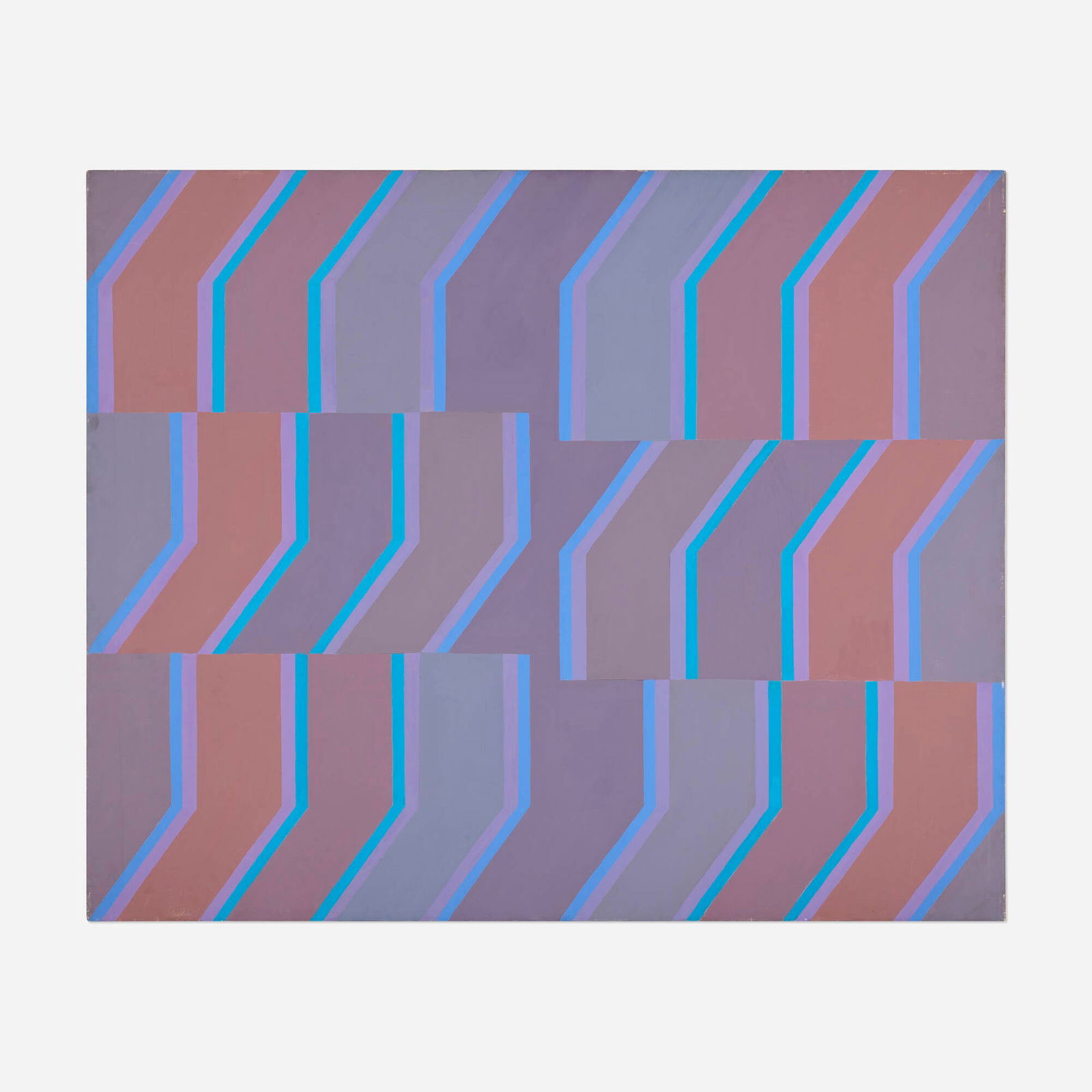 Michael Loew, Blue Jay (from the Open Space series): Michael Loew Blue Jay (from the Open Space series) 1972acrylic on canvas 54.25 h x 66 w in (138 x 168 cm) Signed, titled and dated to verso 'M. Loew '72 Open Space Series Blue Jay'.