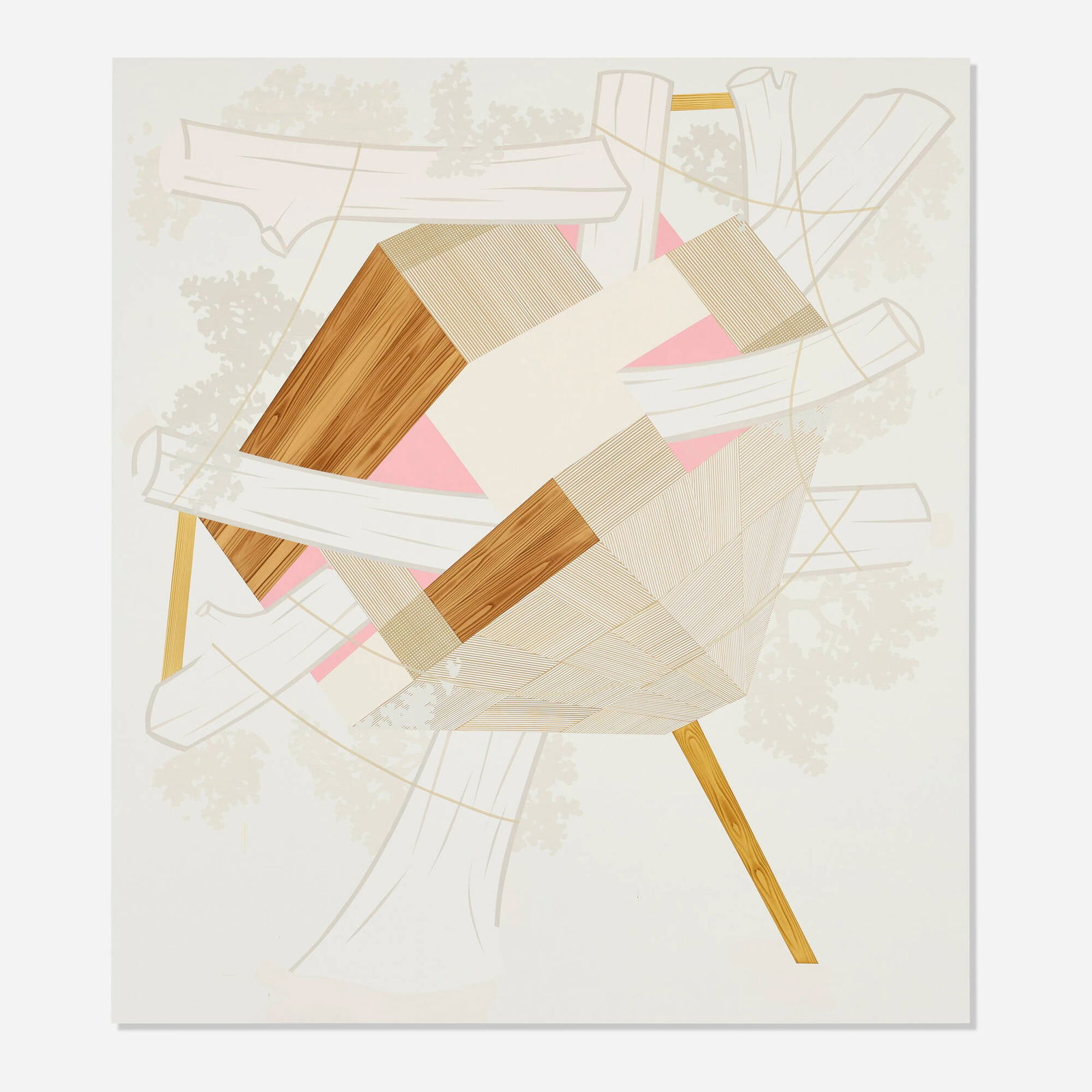 Kevin Appel, Kickstand (from the Houses and Timbers series): Kevin Appel Kickstand (from the Houses and Timbers series) 2004acrylic on canvas over panel 90.25 h x 80 w in (229 x 203 cm) Provenance: Angles Gallery, Santa Monica | Acquire