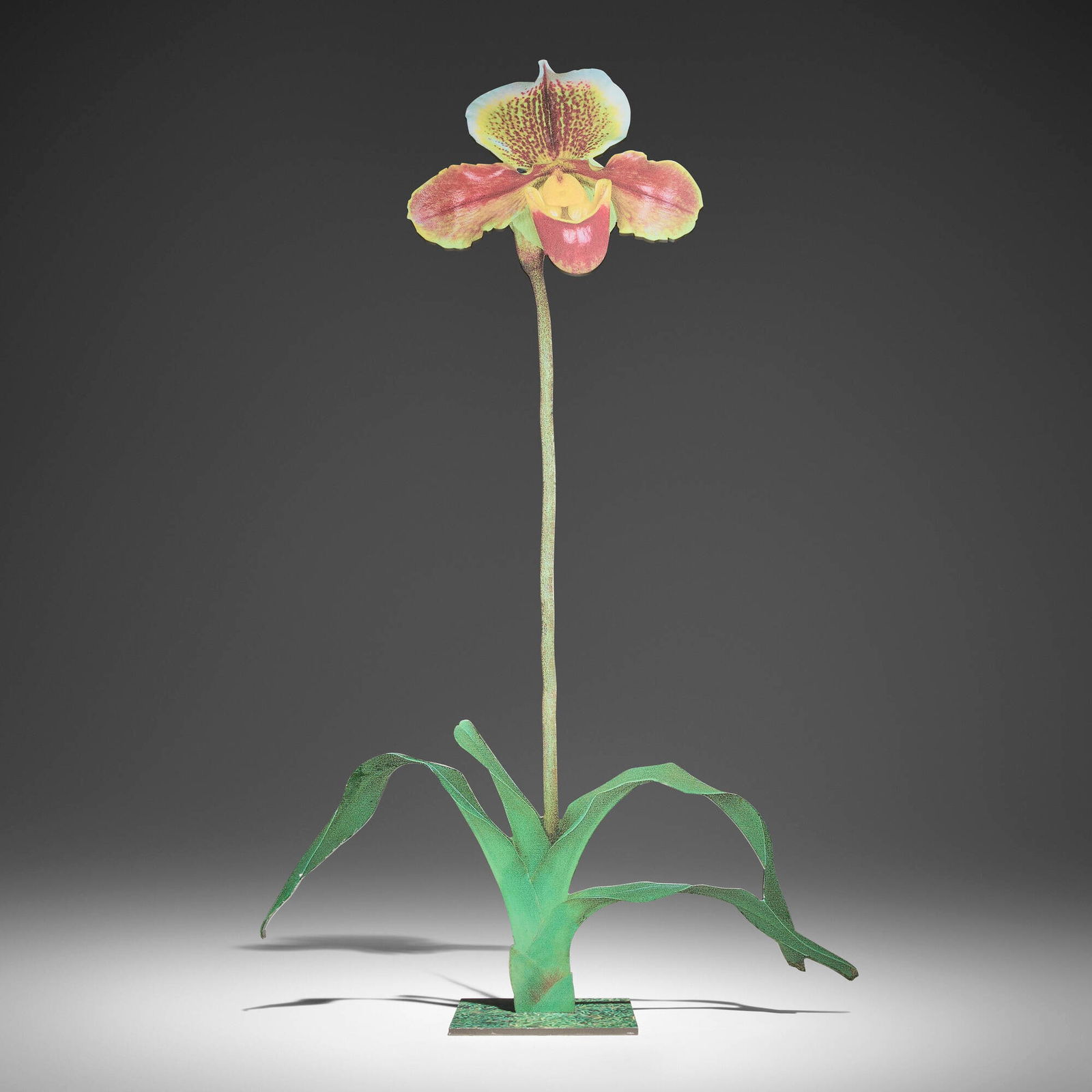 Marc Quinn, Orchid: Marc Quinn Orchid 2001transfer print on aluminum 24 h x 13.25 w x 4 d in (61 x 34 x 10 cm) Signed, titled, dated and numbered to underside 'Marc Quinn Orchid 3/25'. This work is number 3 from