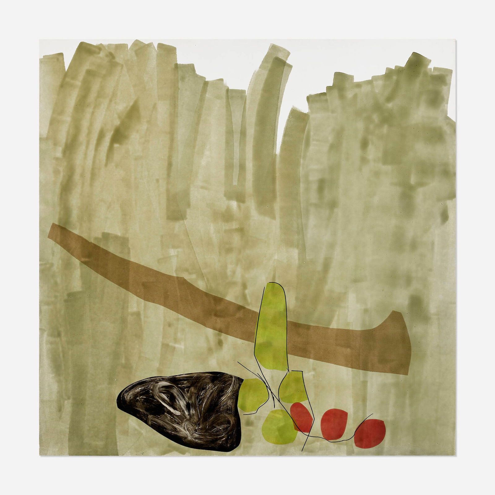 Monique Van Genderen, Untitled: Monique Van Genderen Untitled 2006enamel and oil on panel 59 h x 59 w in (150 x 150 cm) Signed, titled and dated to verso 'Monique Van Genderen Untitled 2006'. This work wi