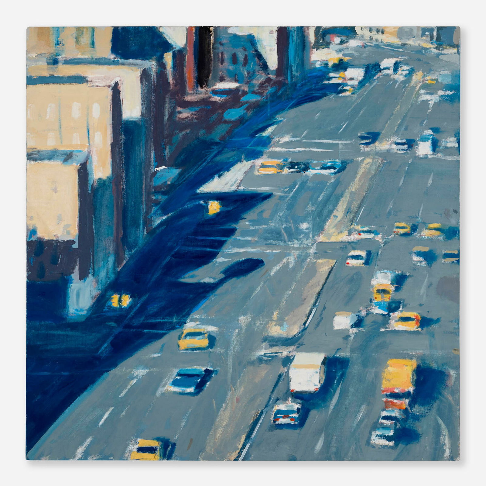 David Kapp, Houston St., West: David Kapp Houston St., West 2000oil on canvas 40.125 h x 40.125 w in (102 x 102 cm) Signed, titled, dated and inscribed to verso 'David Kapp Houston St. West NYC 2000'. Th