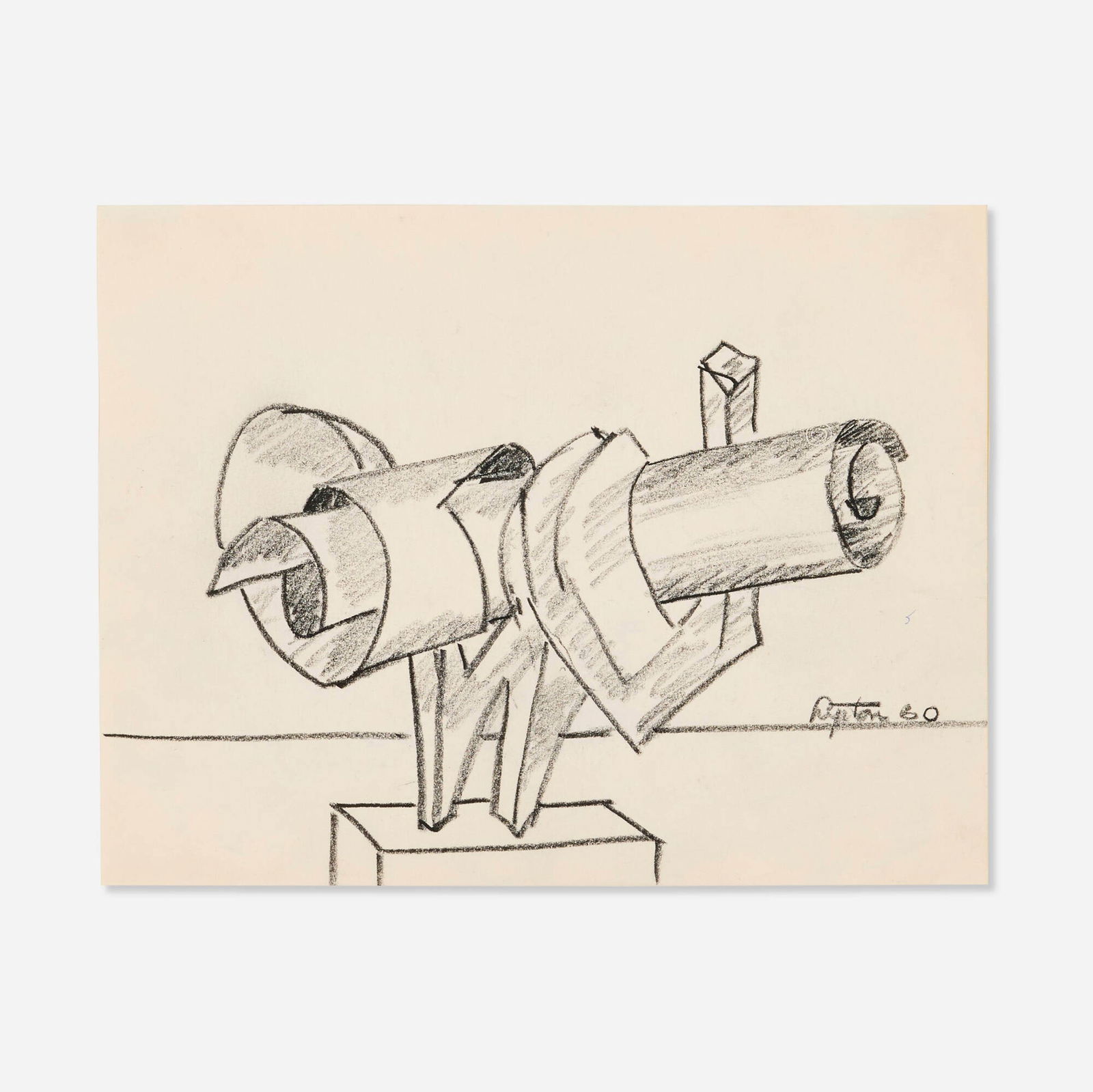 Seymour Lipton, Study for Scroll (Palmer Collection) (1 of 2)