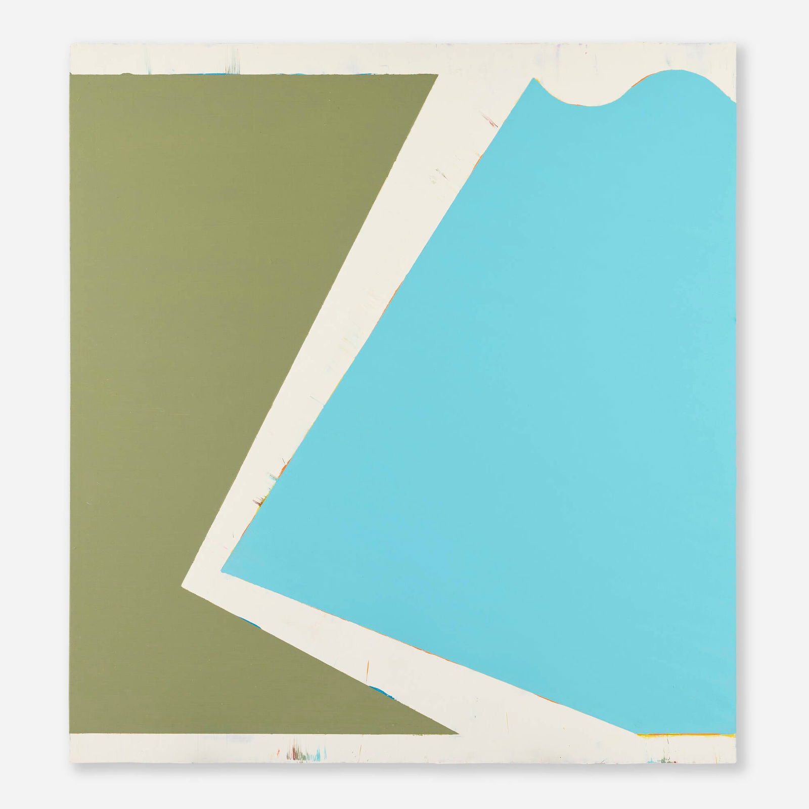 Shaan Syed, Stage Right to Stage Left (Cement Grey Horizontal to Sky Blue Diagonal) (1 of 2)