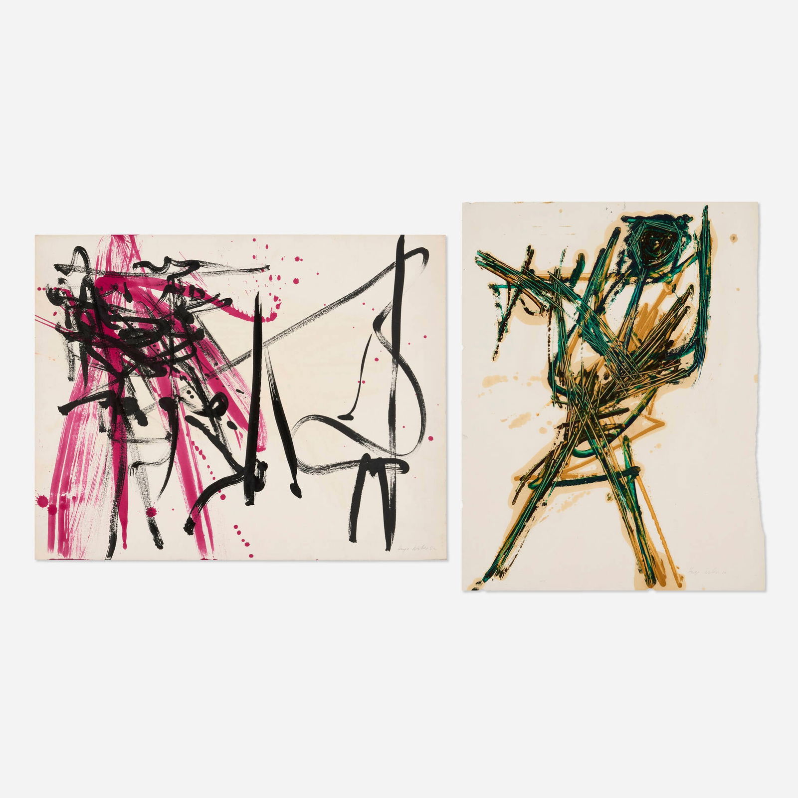 Hugo Weber, Untitled (two works) (1 of 1)