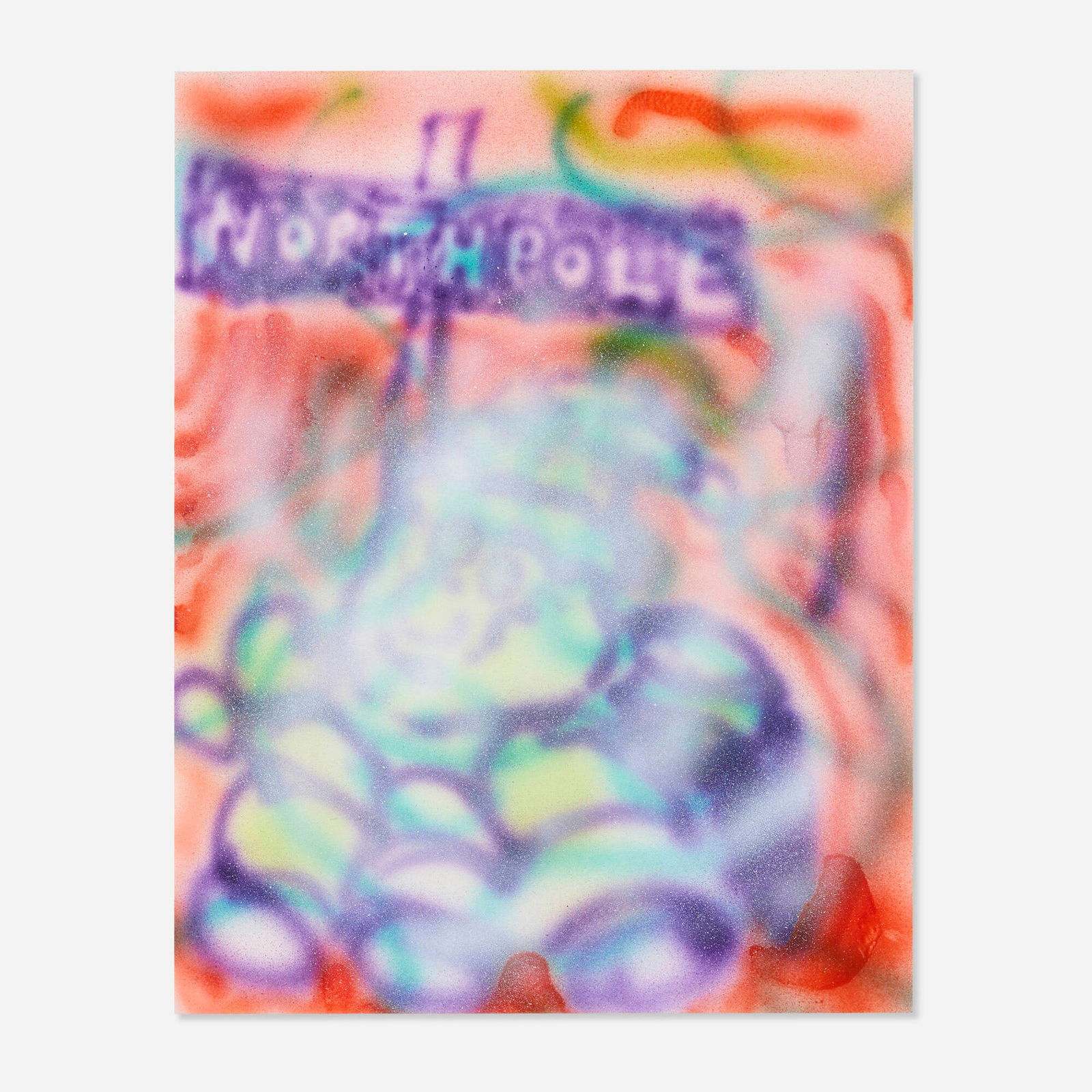 Michael Williams, Untitled: Michael Williams Untitled 2011spray paint on paper 14 h x 11 w in (36 x 28 cm) Signed and dated to verso 'Michael Williams 2011'. This work will ship from Los Angeles, Cali