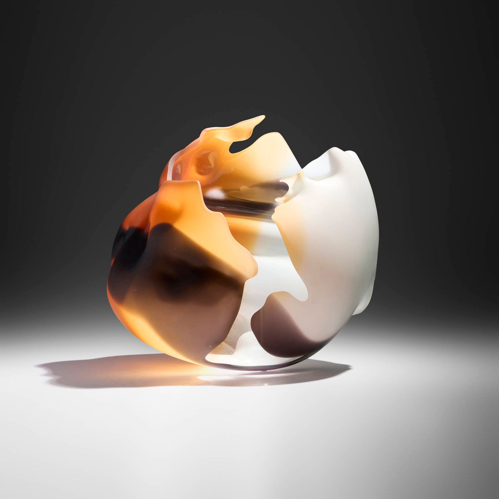 Marvin Lipofsky, California Color Series #2: Marvin Lipofsky California Color Series #2 1986hand-blown glass 13.25 h x 16.25 w x 14.5 d in (34 x 41 x 37 cm) Etched signature, title, date and number to underside 'Lipofsky 1986-7 Californi