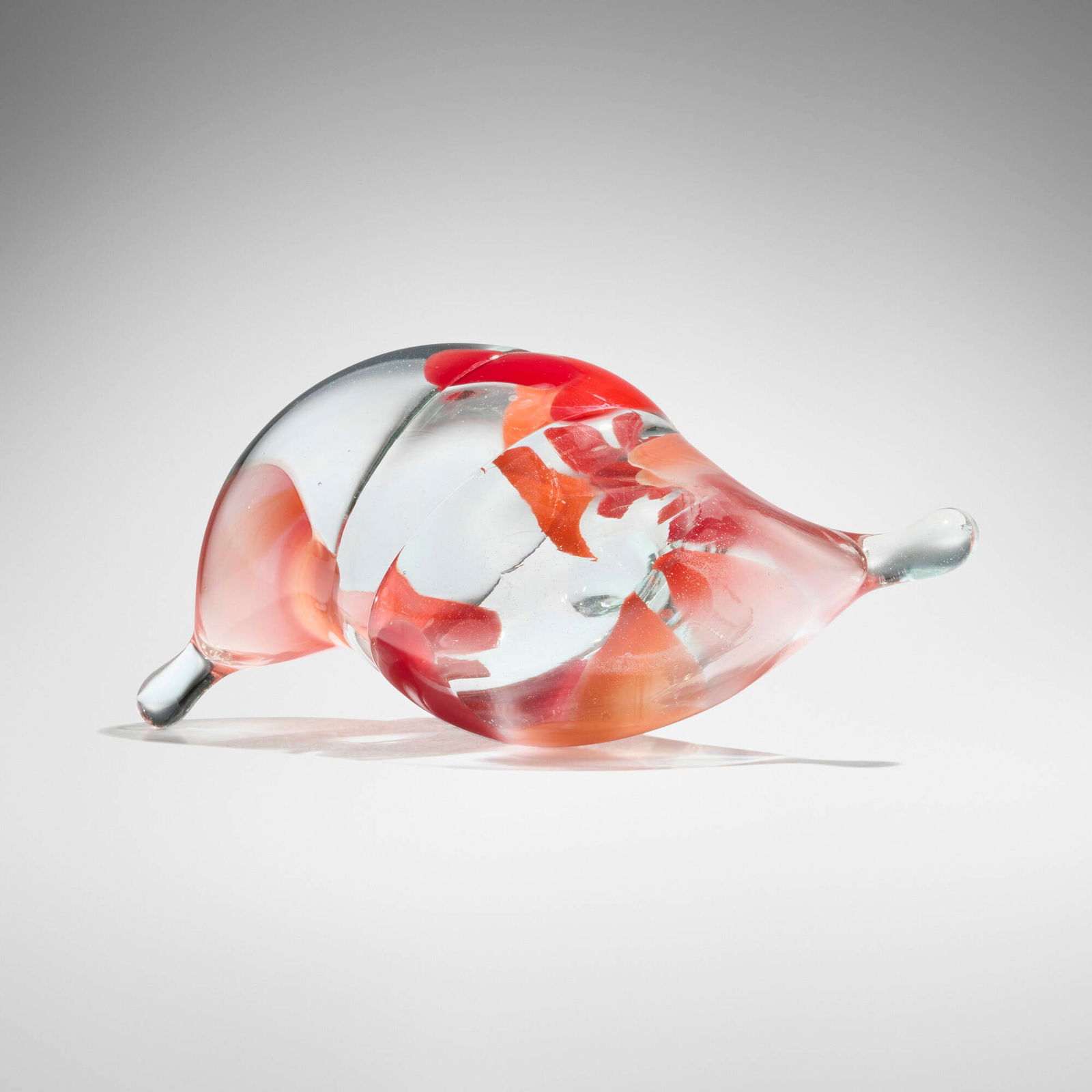 Marvin Lipofsky, Untitled (from the Sketch series): Marvin Lipofsky Untitled (from the Sketch series) c. 1975hand-blown glass 4.5 h x 10.375 w x 7.25 d in (11 x 26 x 18 cm) Etched signature to underside 'Lipofsky'. Provenance: