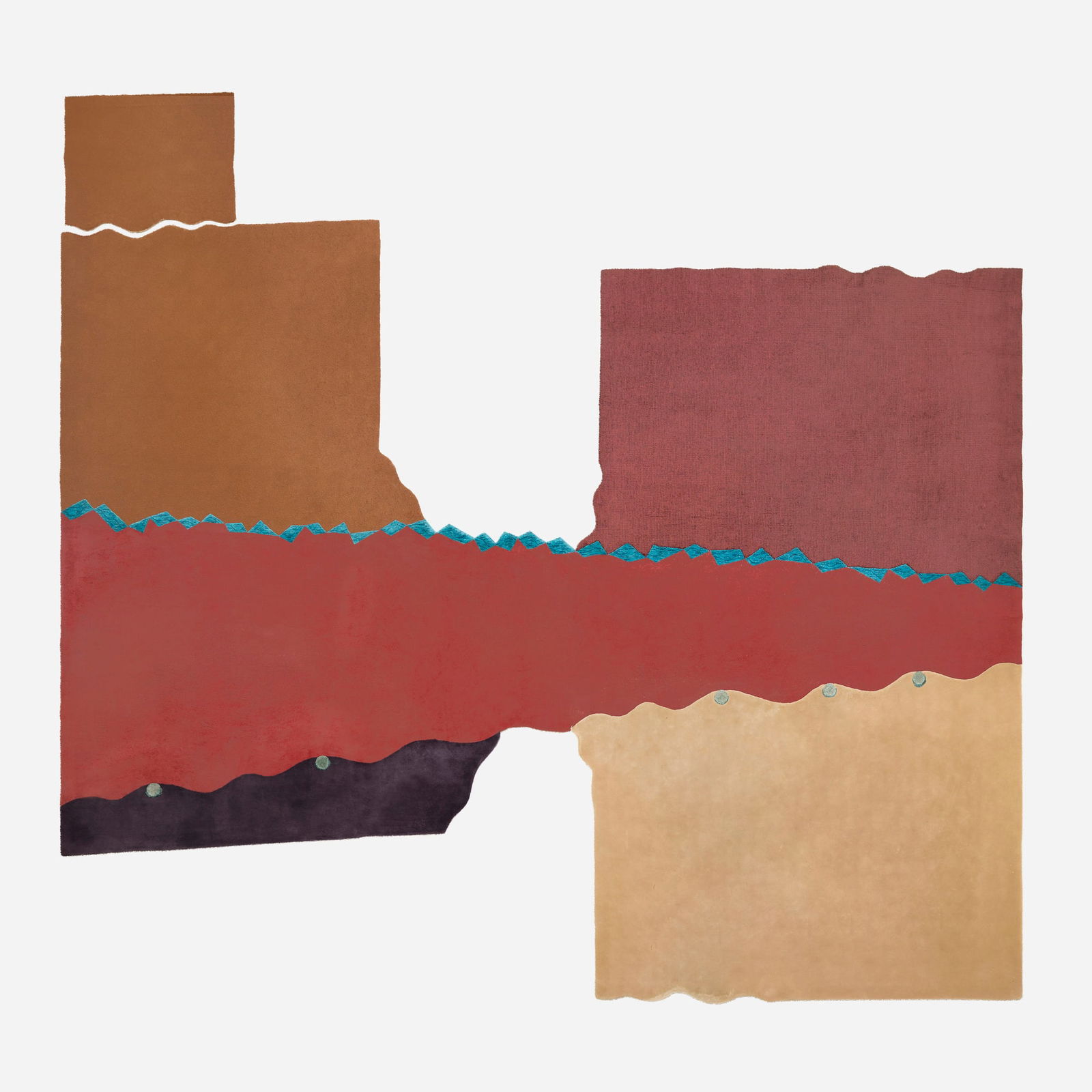 Wendy Wahl for John Dunnigan, Medium and sculpted pile carpets, set of two (1 of 2)