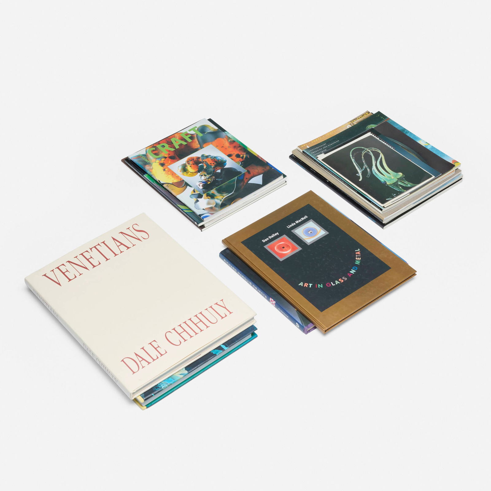 Collection of twenty contemporary glass books and ephemera: Collection of twenty contemporary glass books and ephemera bound books Provenance: The Estate of Samuel J. and Eleanor T. Rosenfeld Complete Lot Details Harvey K.