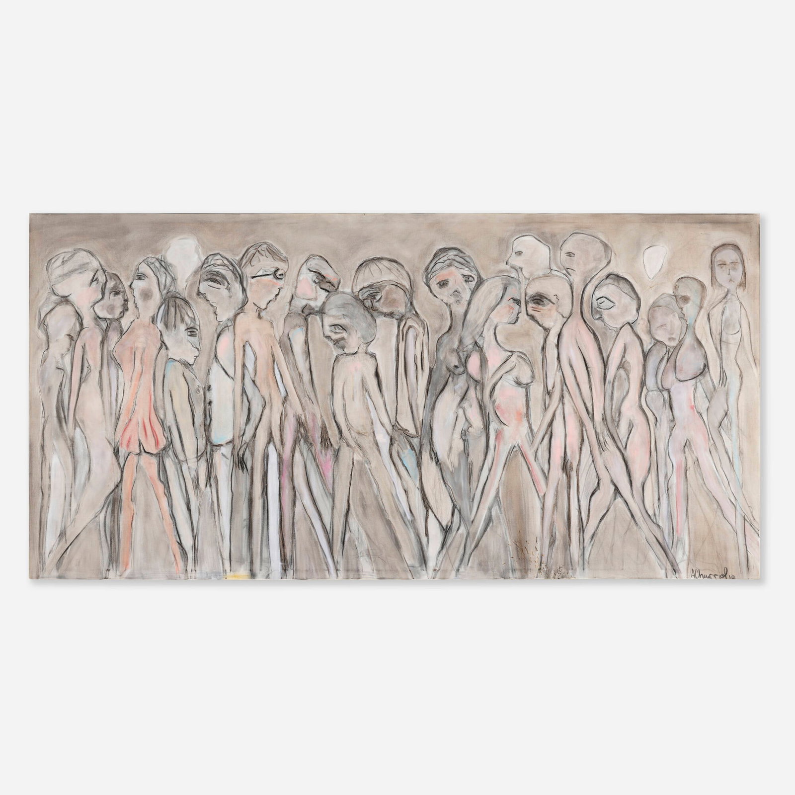 Alexander Charriol, Anteaters: Alexander Charriol Anteaters 2010pastel on canvas 48 h x 96 w in (122 x 244 cm) Signed and dated to lower right 'A Charriol 10'. Provenance: Acquired directly from the