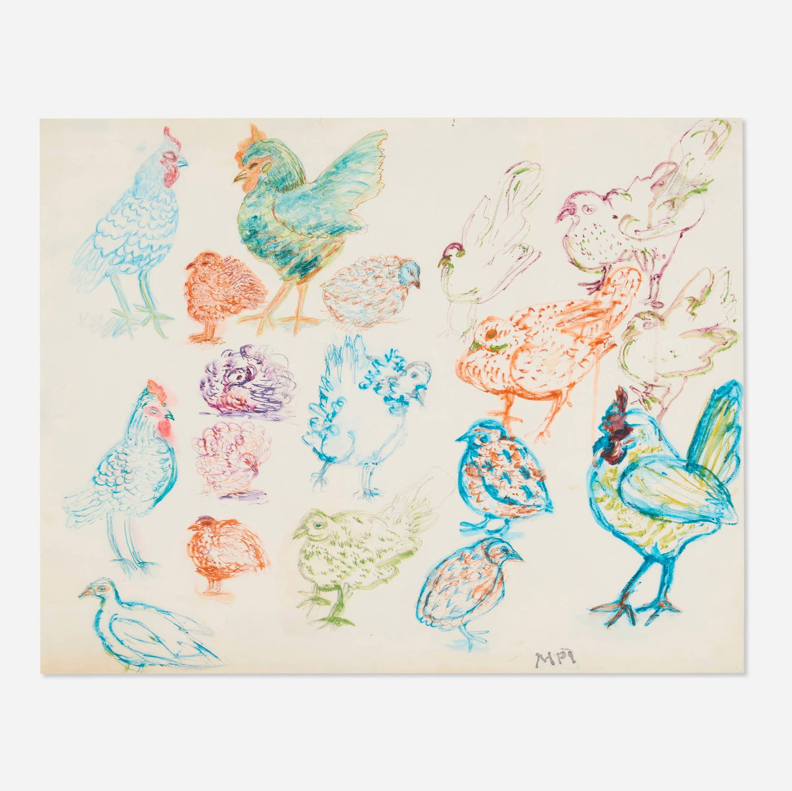 Margaret Ponce Israel, Studio Friends (Bird Studies) (1 of 3)