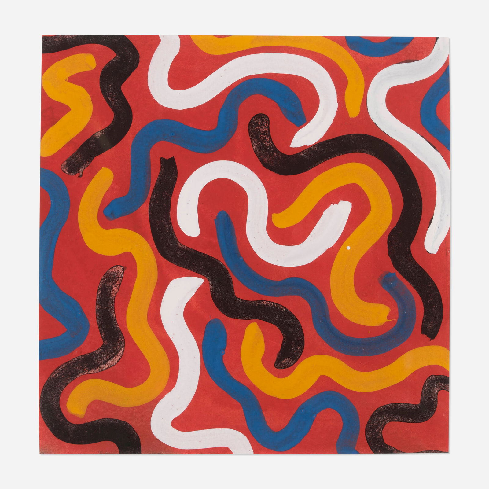 Sol LeWitt, Squiggly Brushstrokes (1 of 4)