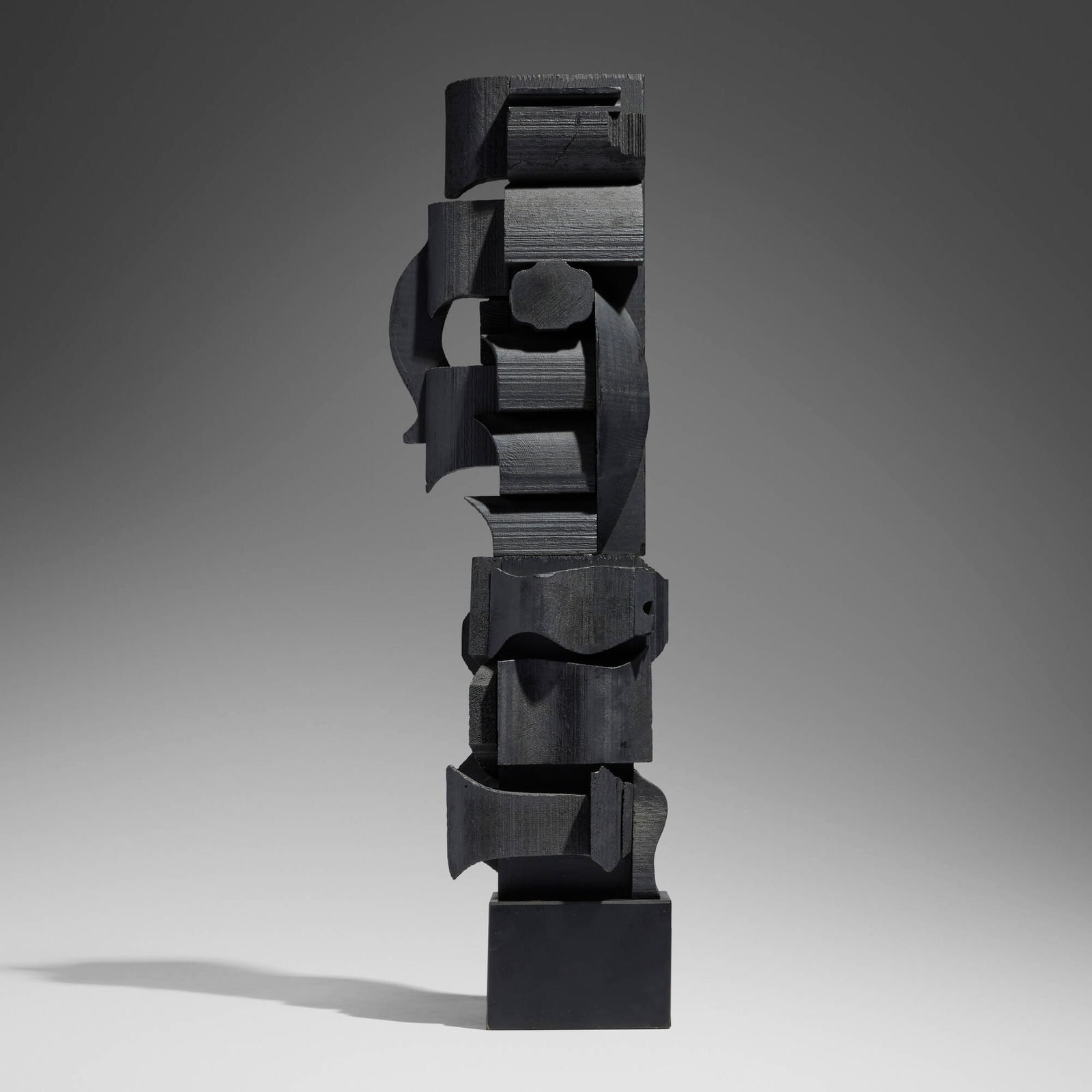 Louise Nevelson, Small Column XVIII: Louise Nevelson Small Column XVIII c. 1972painted wood construction 24 h x 7.25 w x 5 d in (61 x 18 x 13 cm) Provenance: Pace Gallery, New York | Acquired from the previous in
