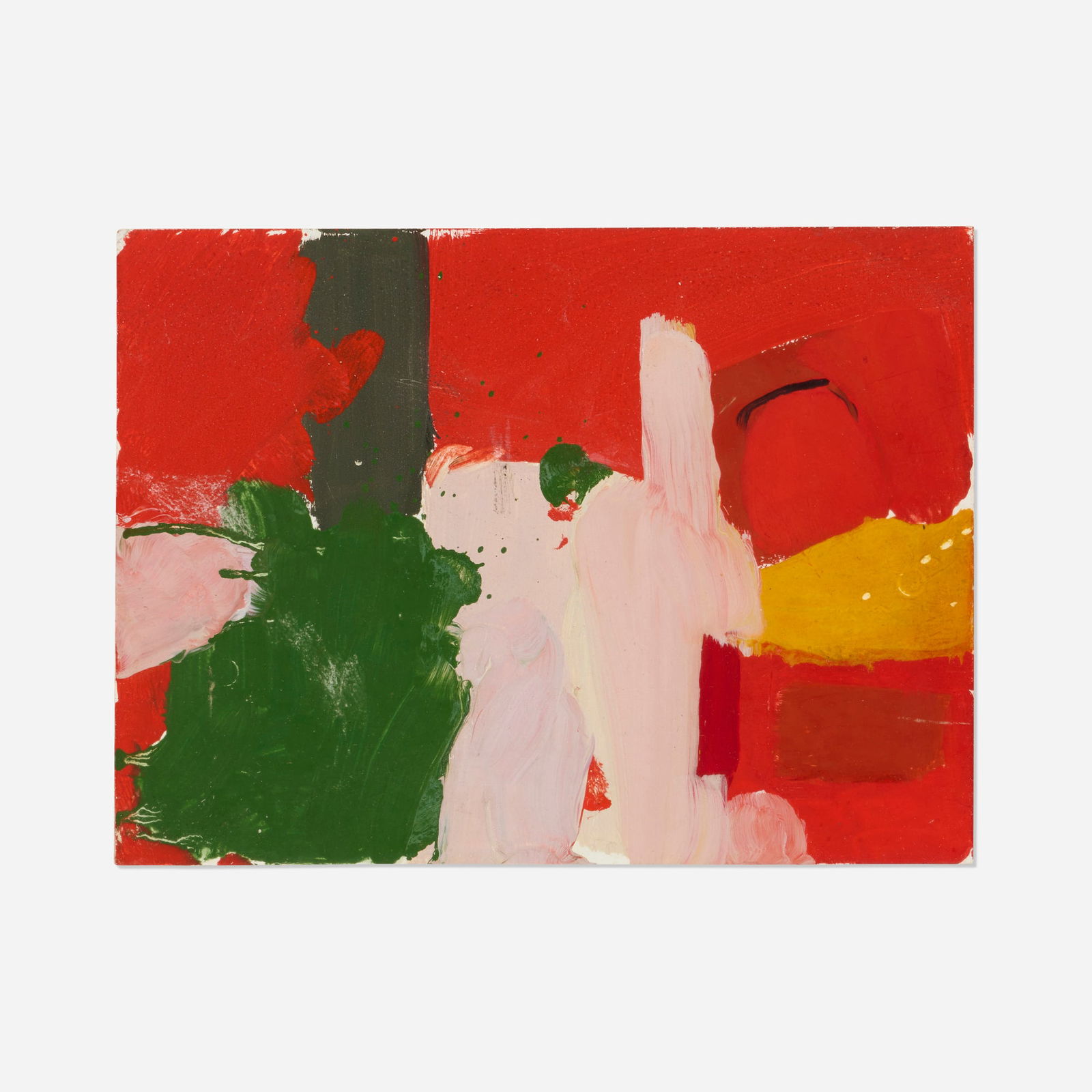 Fairfield Porter, Untitled: Fairfield Porter Untitled 1969-70 oil on board 9 h x 12 w in (23 x 30 cm) This work was painted by Porter while he was a visiting professor at Amherst College and was given to Sarah Lane Crabtree,