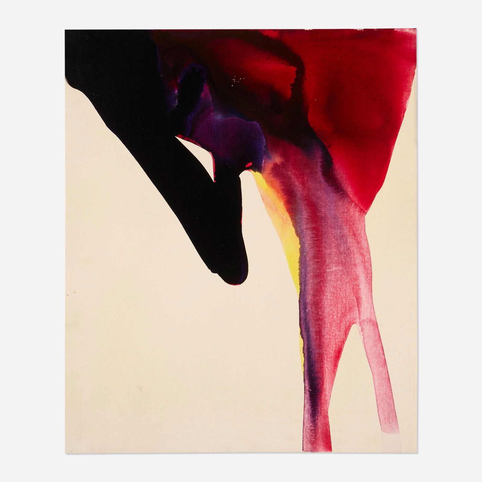 Paul Jenkins, Phenomena Lean Lantern: Paul Jenkins Phenomena Lean Lantern 1965 acrylic on canvas 25.5 h x 21.25 w in (65 x 54 cm) Signed to lower left 'Paul Jenkins'. Signed, titled, dated and inscribed to verso 'Paul Jenkins