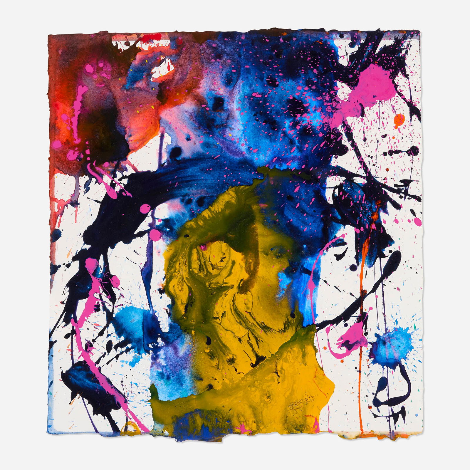 Sam Francis, Untitled (SF89-289): Sam Francis Untitled (SF89-289) 1989 acrylic on paper 18.75 h x 17.25 w in (48 x 44 cm) Signed, dated and inscribed to verso 'Sam Francis 1989 P.R.S'. This work is registered in the Sam Francis: