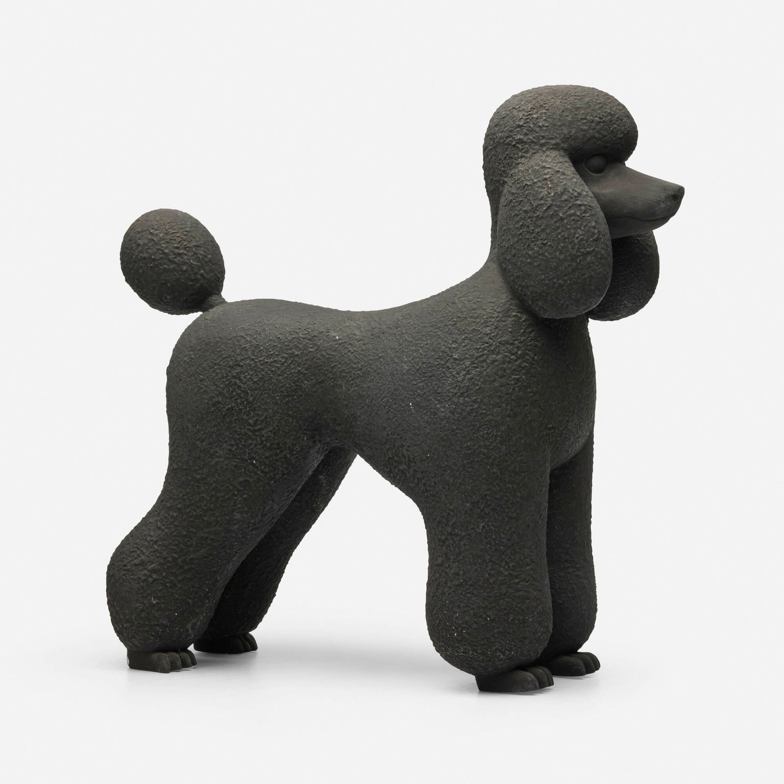 Katharina Fritsch, Pudel (Poodle): Katharina Fritsch Pudel (Poodle) 1995painted plaster 16 h x 17 w x 7.25 d in (41 x 43 x 18 cm) Signed, dated and numbered to underside of front paw 'K. Fritsch 95 4/64'. This work is number 4