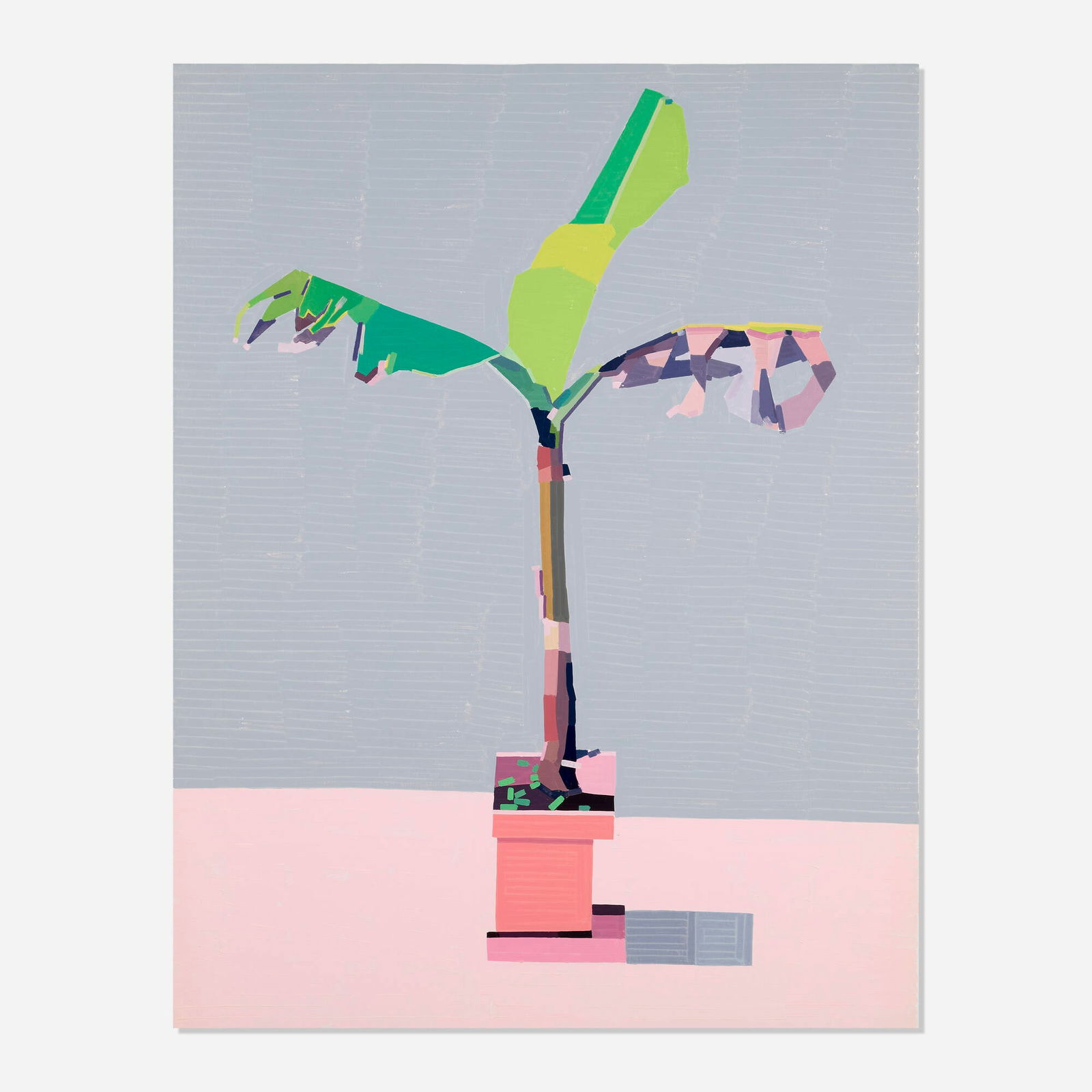 Guy Yanai, Lisbon Plant: Guy Yanai Lisbon Plant 2021/22 oil on canvas 51.25 h x 39.375 w x 1.375 d in (130 x 100 x 3 cm) Signed and dated to verso 'Guy Yanai 2021 December 2021'. Provenance: Acquired directly from the