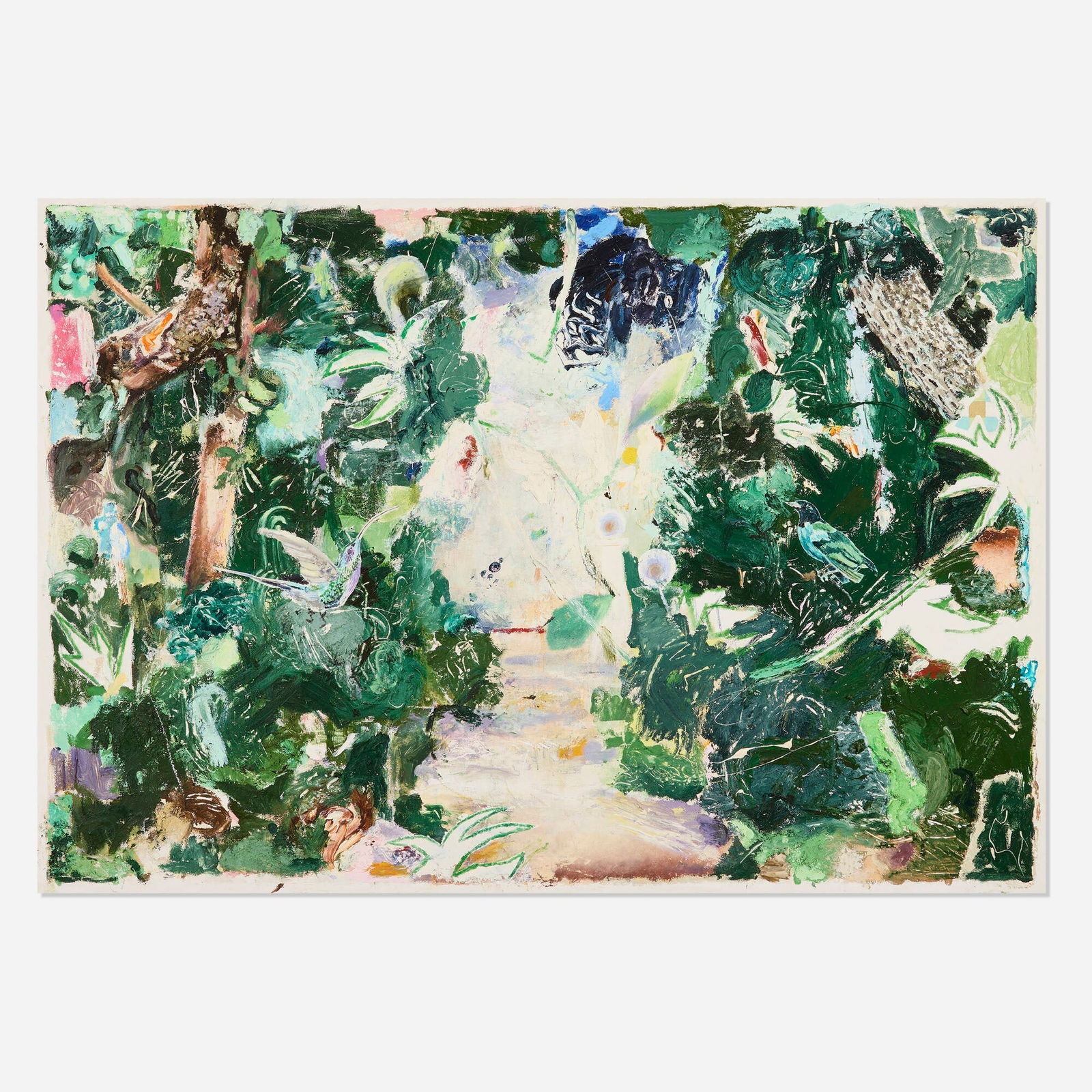 Matthias Weischer, Portal: Matthias Weischer Portal 2011 oil on canvas 35.5 h x 50.75 w x 1.5 d in (90 x 129 x 4 cm) Signed to verso 'M Weischer 11'. Provenance: EIGEN + ART, Berlin | Private Collection This work will