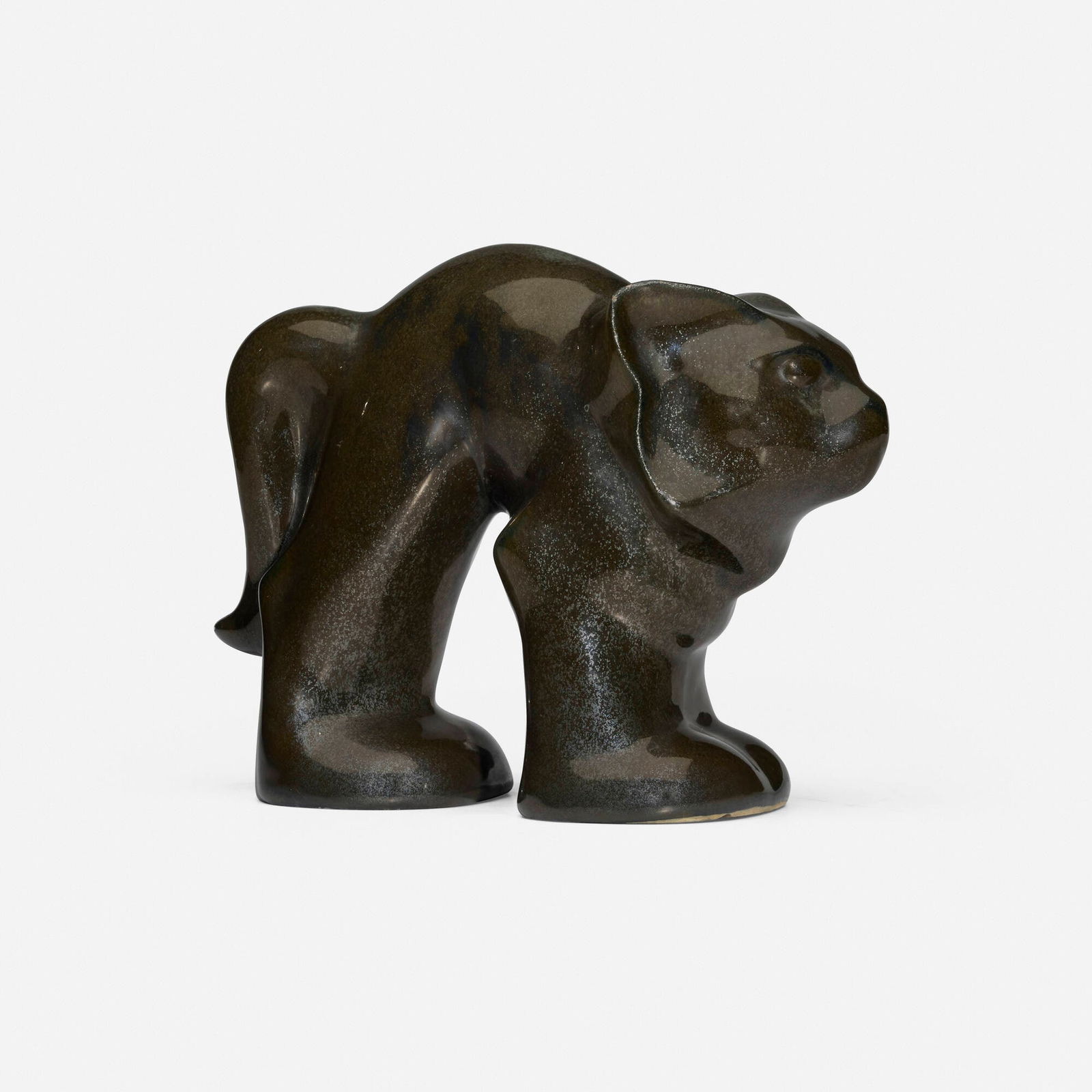 Fulper Pottery, Art Deco cat doorstop (1 of 5)