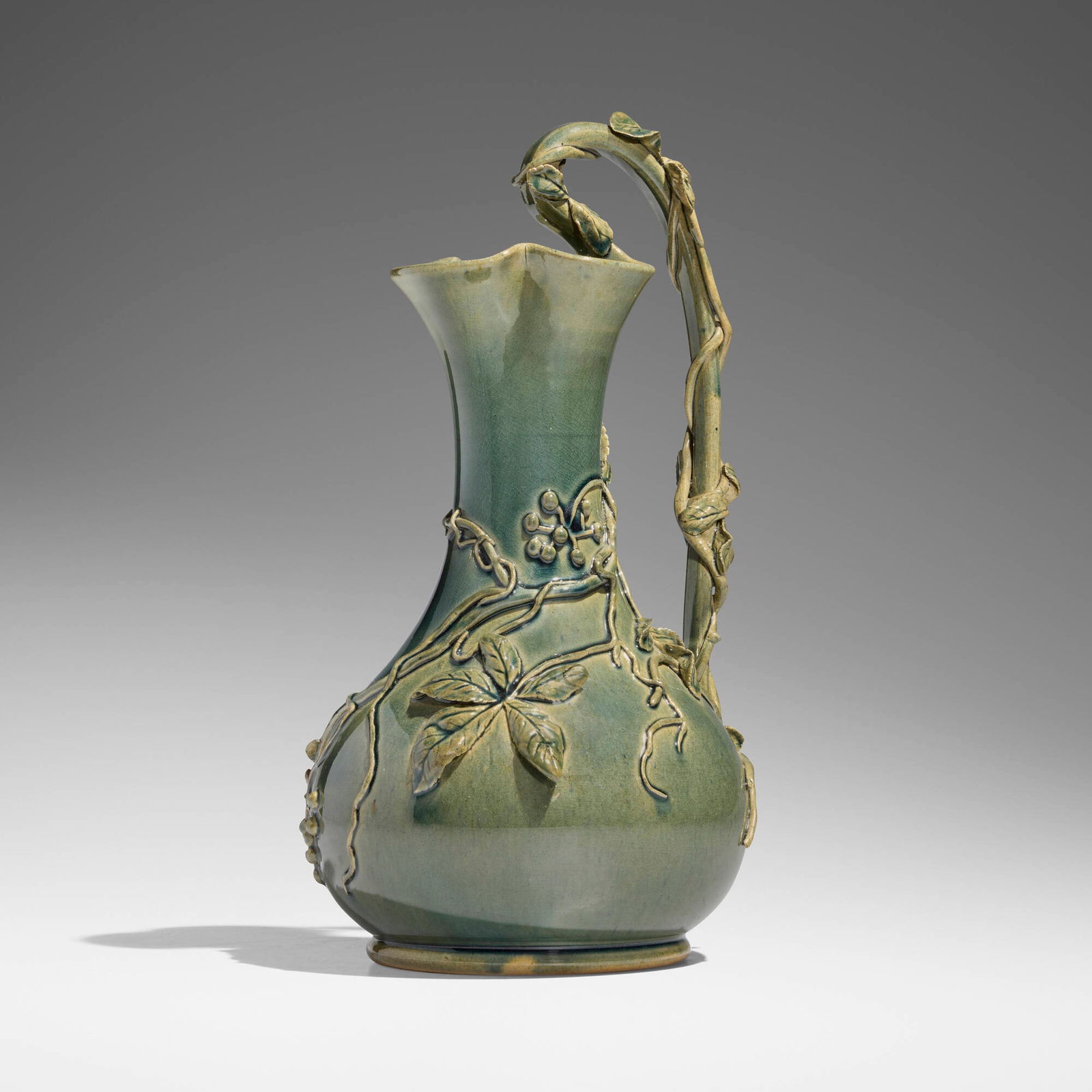 Chelsea Keramic Art Works, Pitcher with Virginia creeper (1 of 6)
