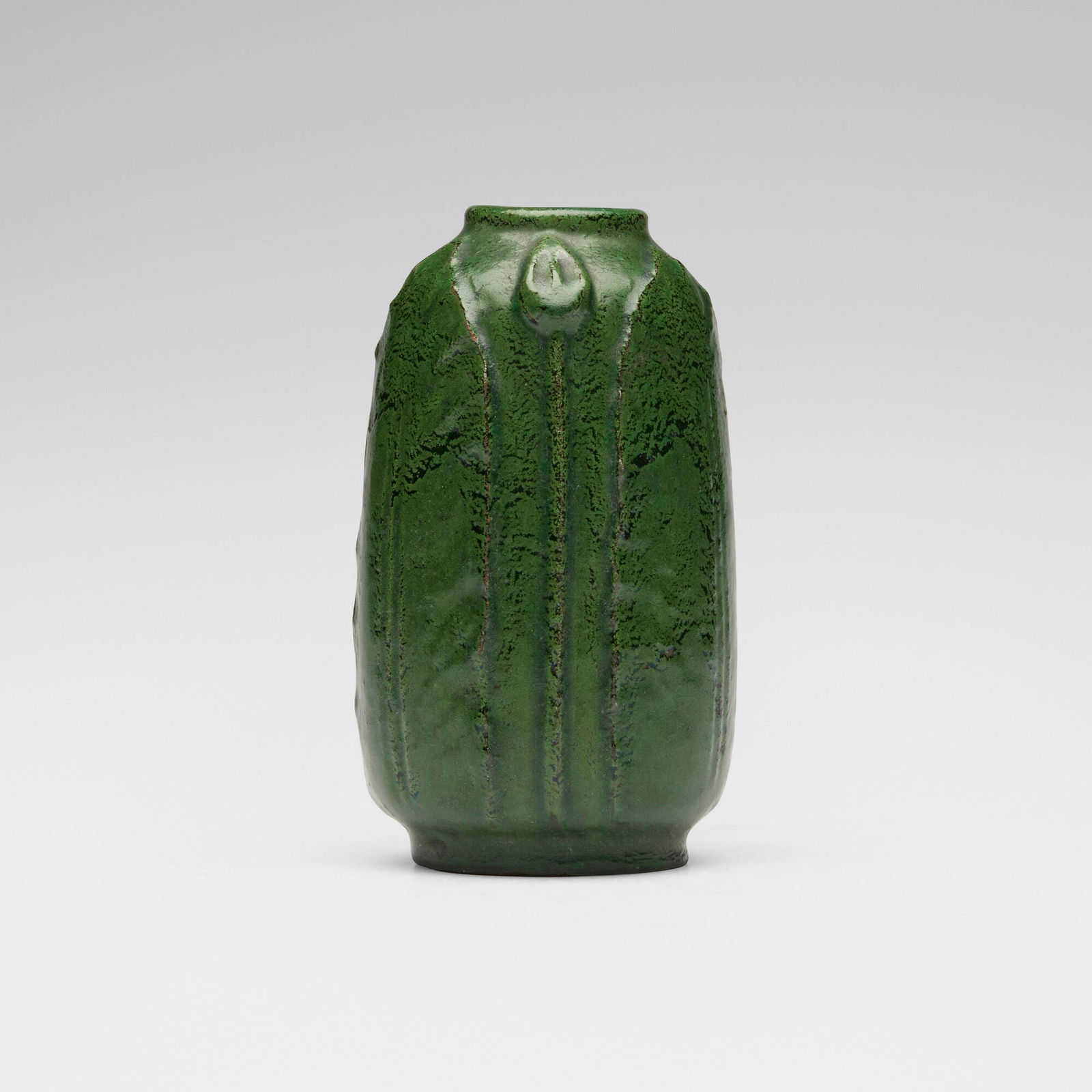 Merrimac Pottery, Vase with leaves and buds (1 of 4)