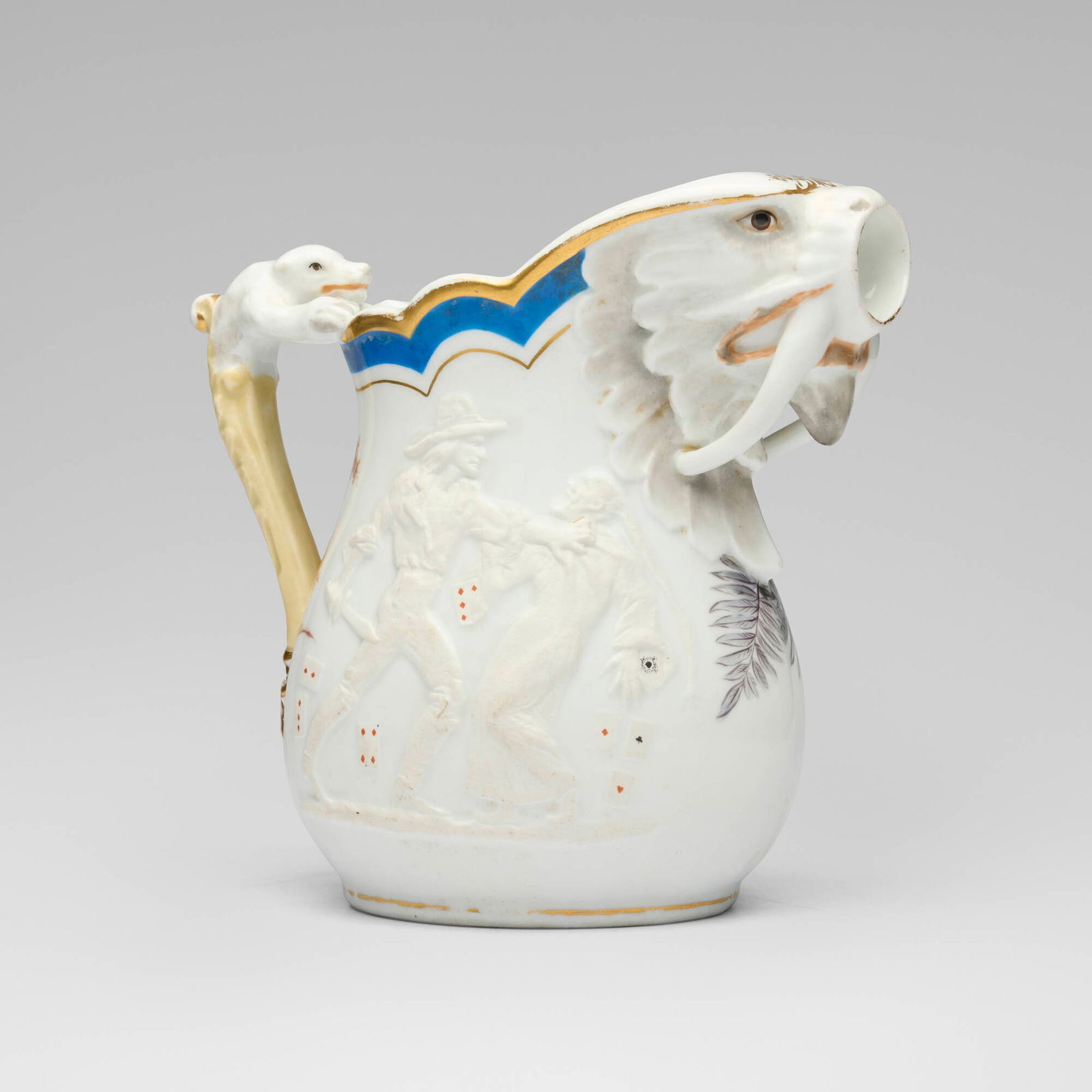 Karl Muller for Union Porcelain Works, The Heathen Chinee pitcher (1 of 5)