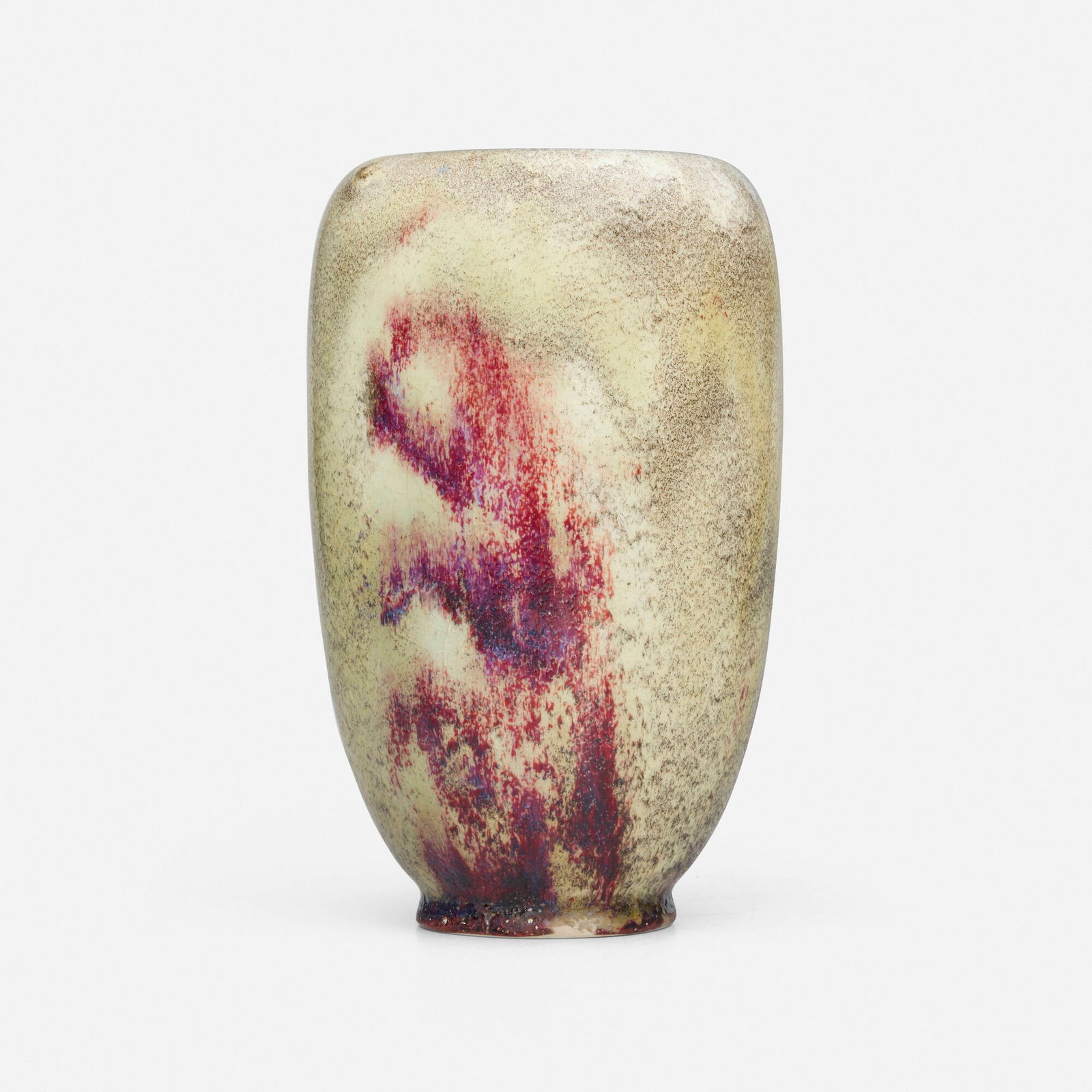 Ernest Chaplet for Haviland & Co., Vase: Ernest Chaplet for Haviland & Co. Vase France, 1884 oxblood-glazed porcelain 7.625 h x 4.75 dia in (19 x 12 cm) Glazed letters and date to underside 'AR 1884'. Provenance: Collection of Robert A.