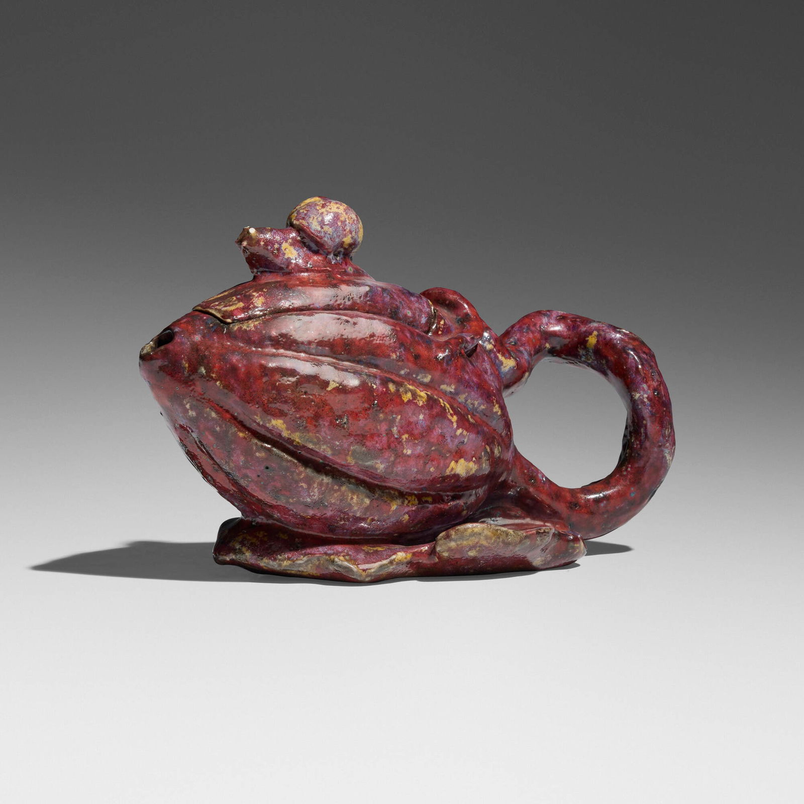 Emile Muller et Cie, Gourd-form covered pitcher with snail (1 of 5)