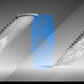 Sara Sax for Rookwood Pottery, Decorated Porcelain vase: Sara Sax for Rookwood Pottery Decorated Porcelain vase USA, 1921glazed porcelain 7.75 h x 3.25 dia in (20 x 8 cm) Impressed manufacturer's mark, date and number to underside 'Flame mark XXI 80