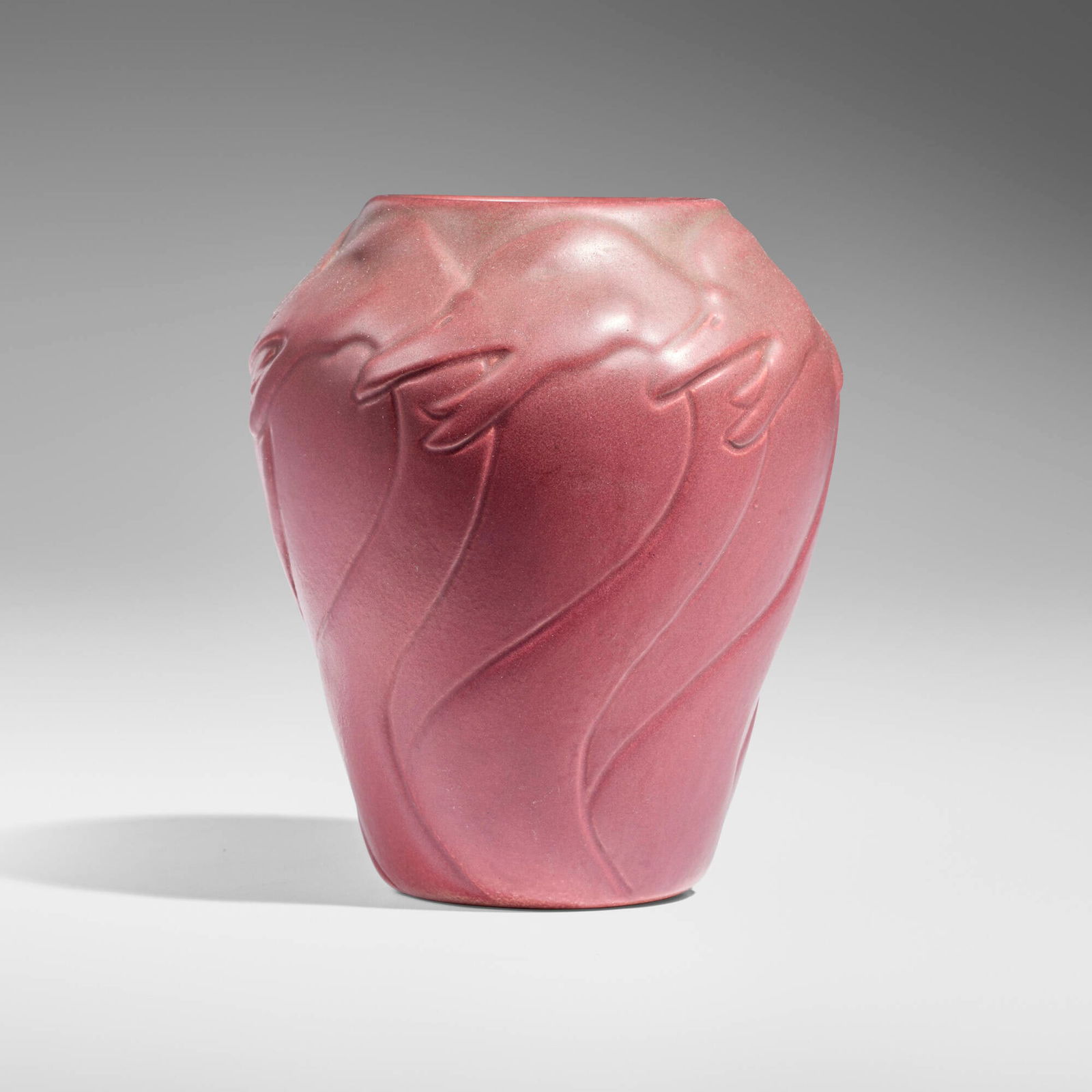 Artus Van Briggle for Van Briggle Pottery, Early vase with geese (1 of 4)