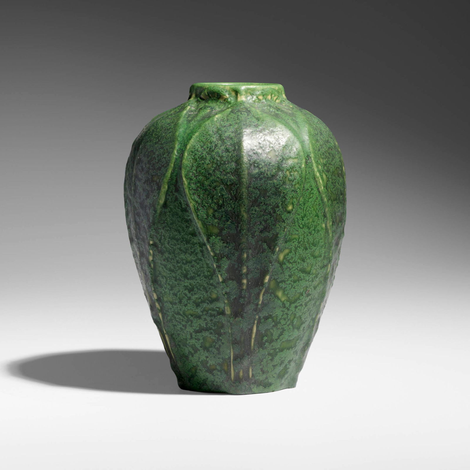 Van Briggle Pottery, Vase with leaves (1 of 5)