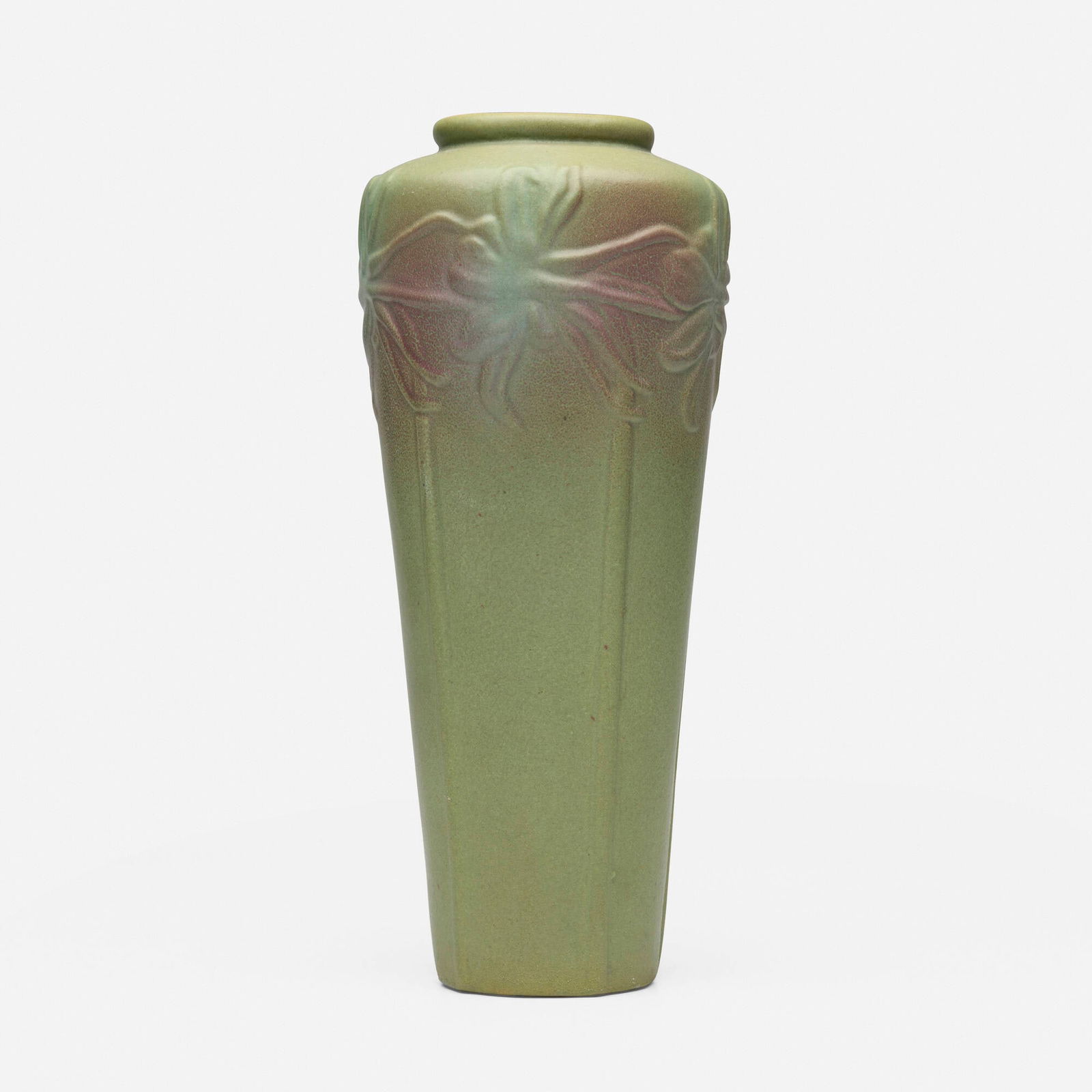 Van Briggle Pottery, Vase with columbines (1 of 5)
