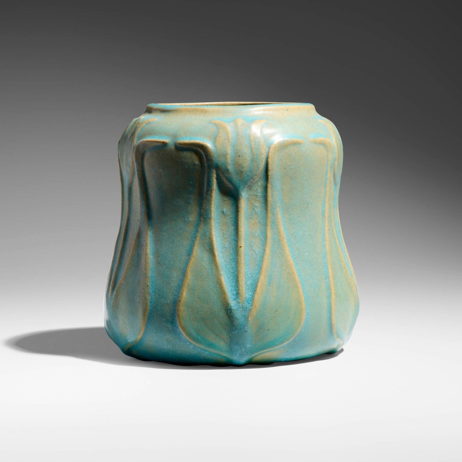 Van Briggle Pottery, Vase with tulips (1 of 5)